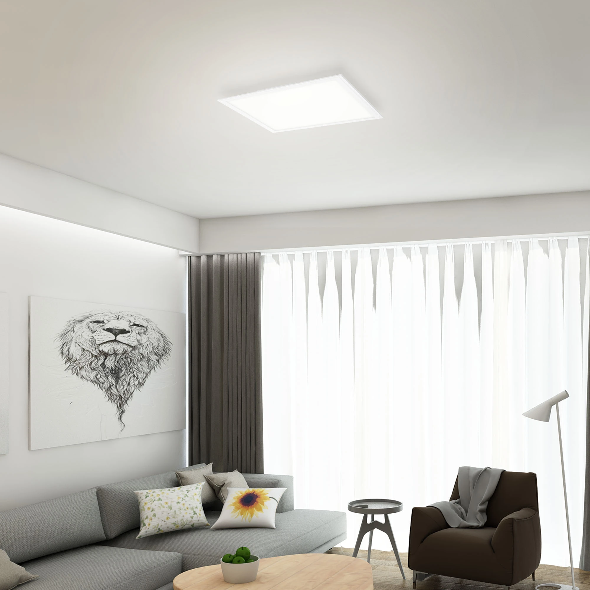 Ultraflaches CCT LED Panel, weiß, 1xLED/24W