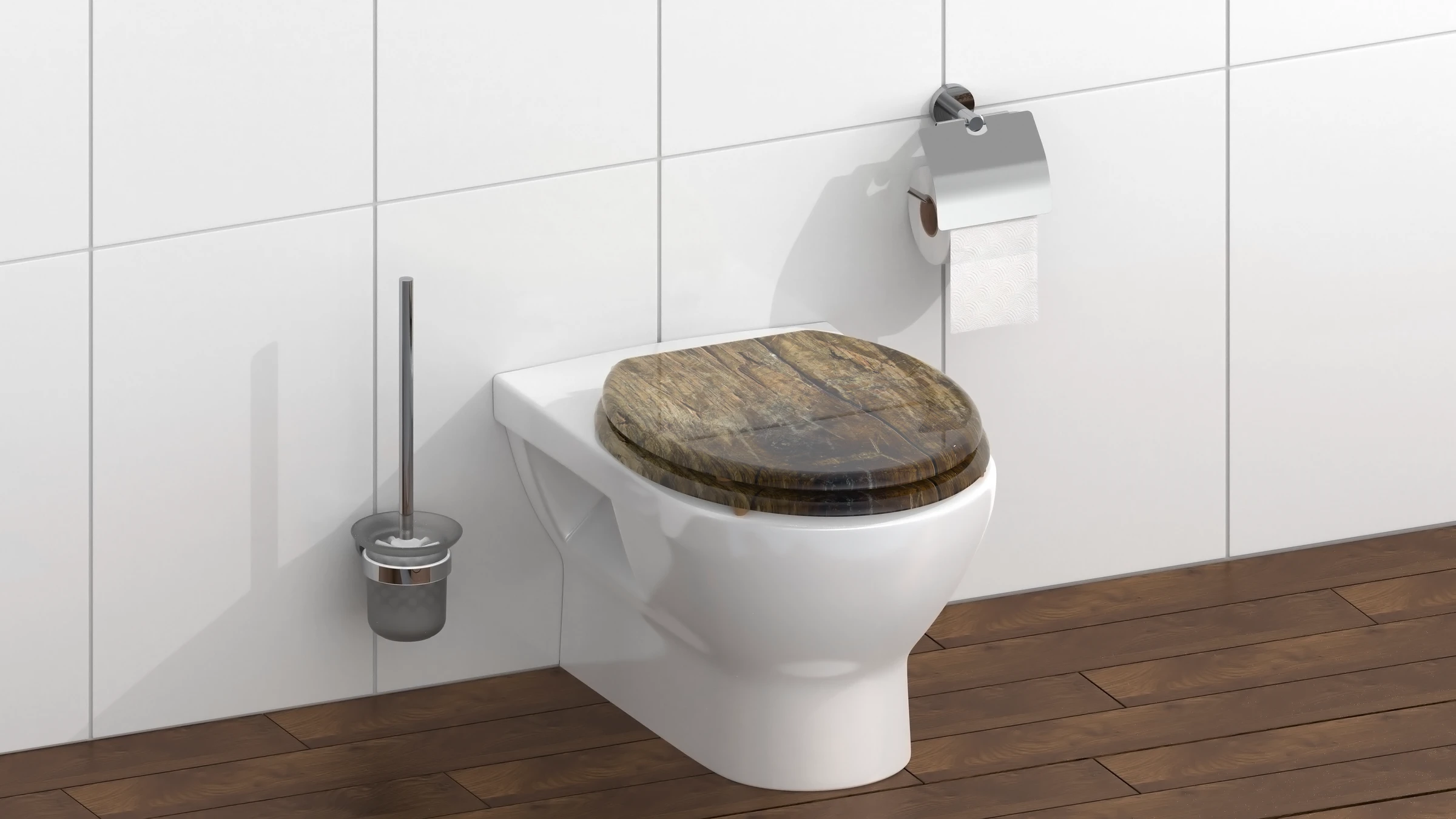 MDF WC-Sitz SOLID WOOD, mit Absenkautomatik