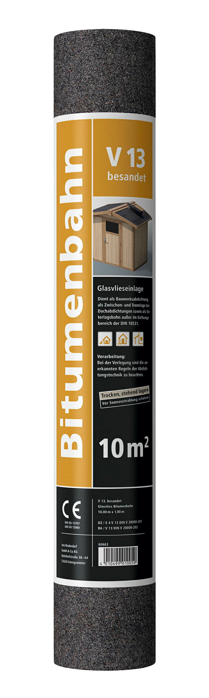 Bitumenbahn V 13 besandet, 1 x 10 m