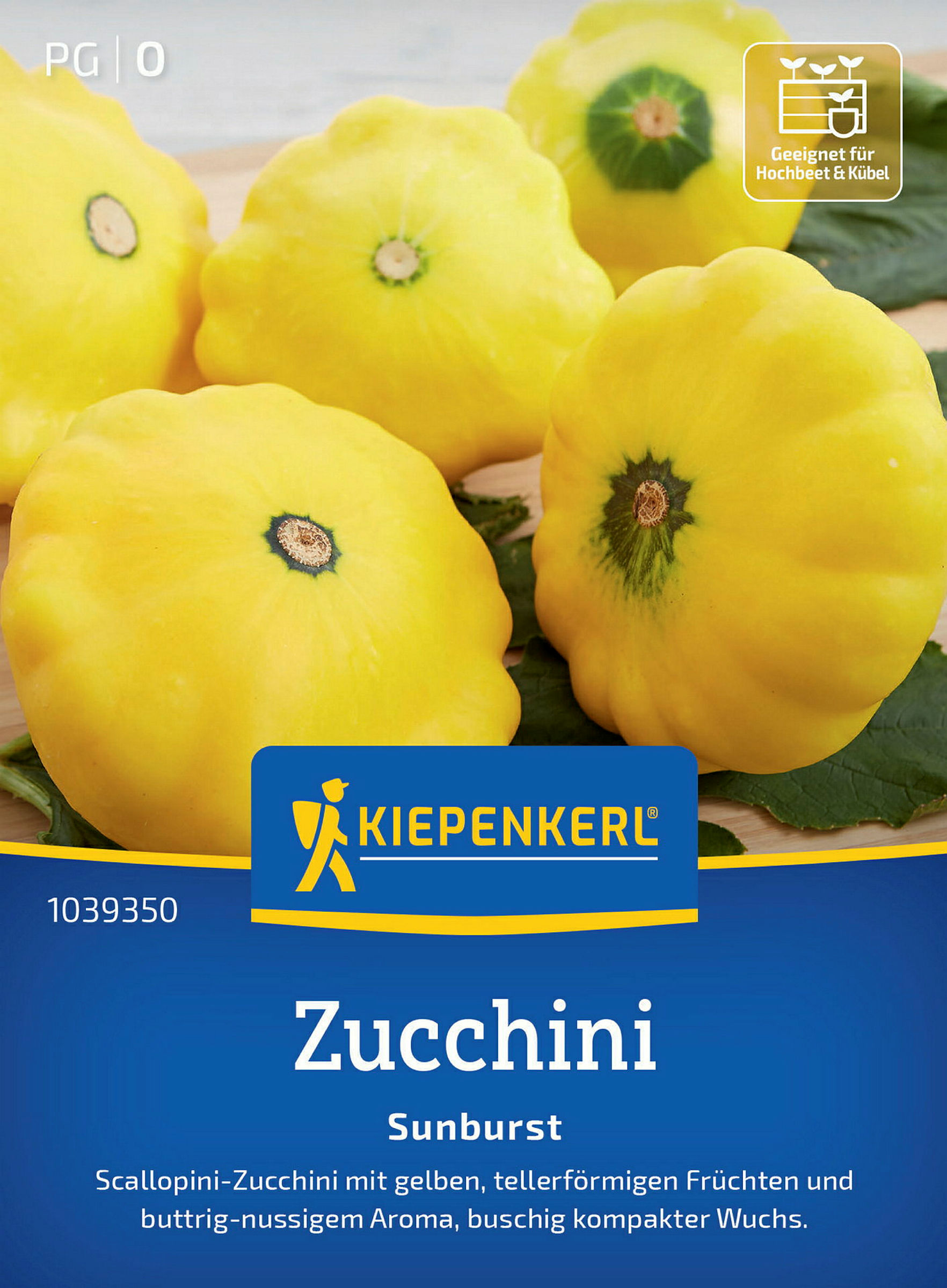 Kiepenkerl Zucchini Sunburst, F1