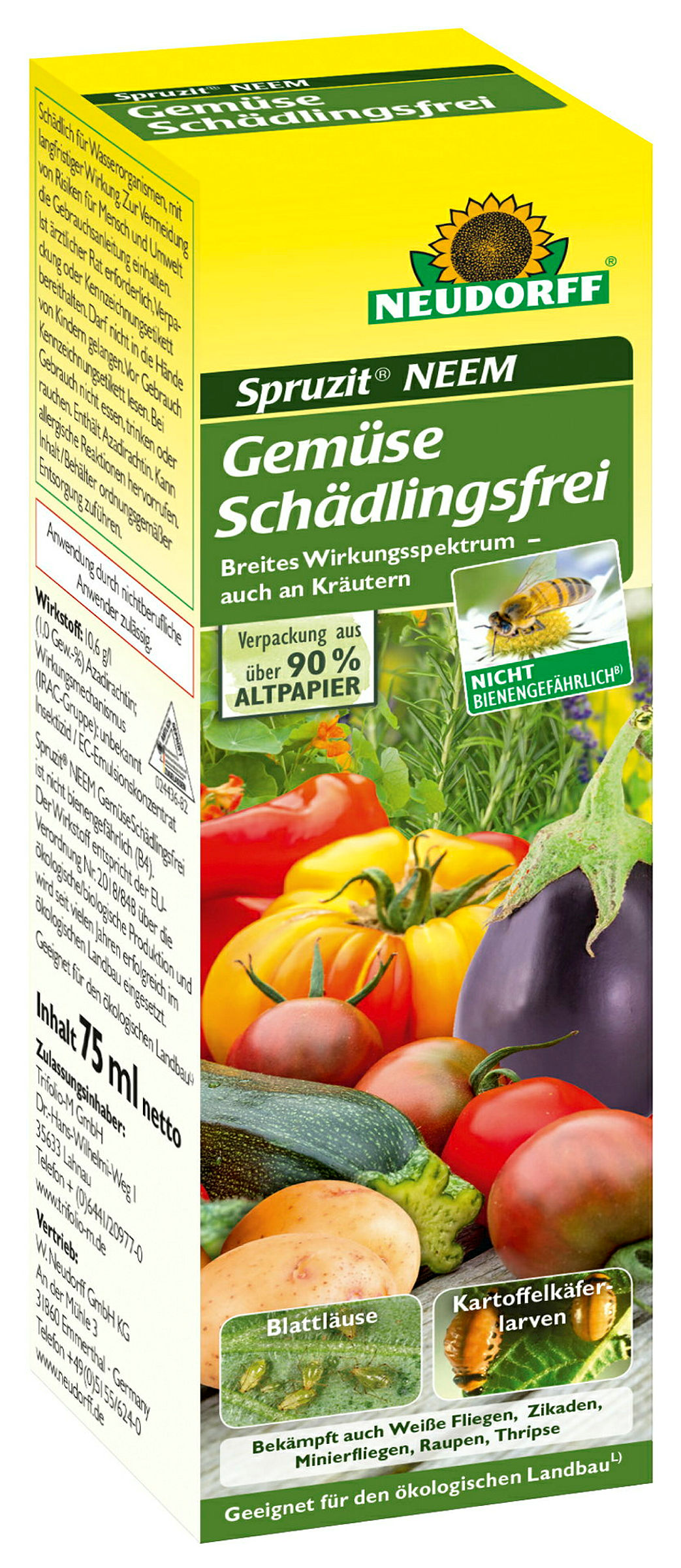 Neudorff Spruzit NEEMGemüseSchädlingsfrei, 75ml