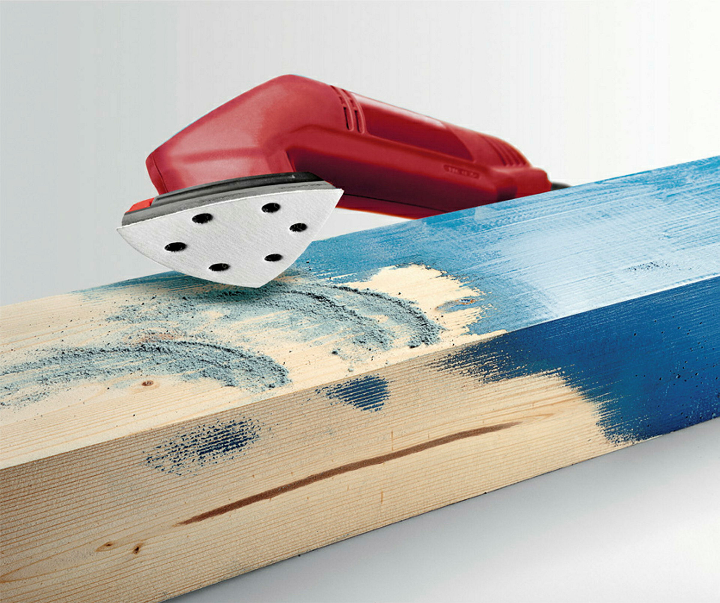 Haft-Schleifdreiecke, HOLZ & LACK, Silberschliff, 93 mm, K 80