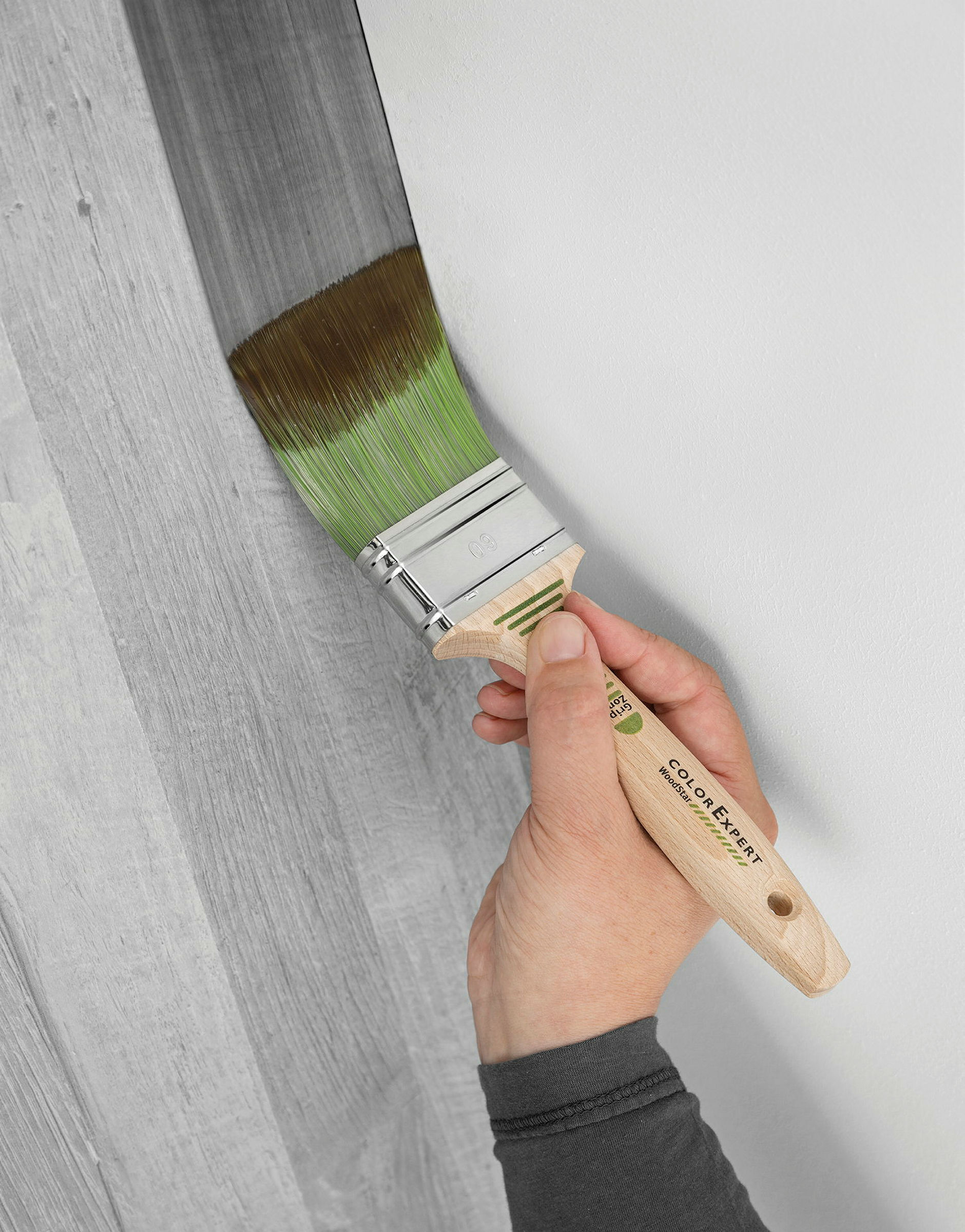 Lasur-Flachpinsel 80 mm WoodStar mit Gripzone