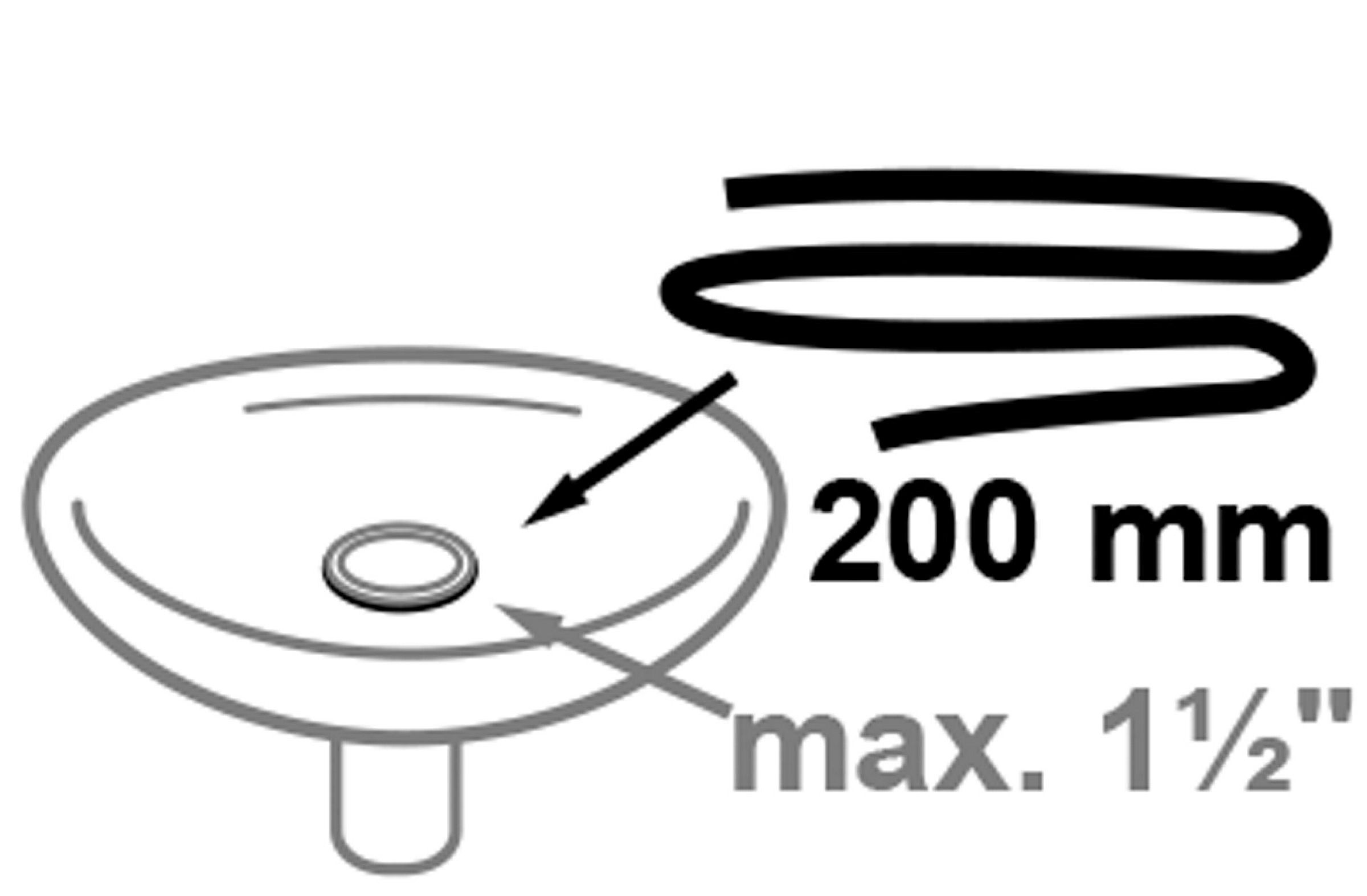 Dichtschnur, ca. 200 mm, zum Einkitten, für Ventil 1 1/2''