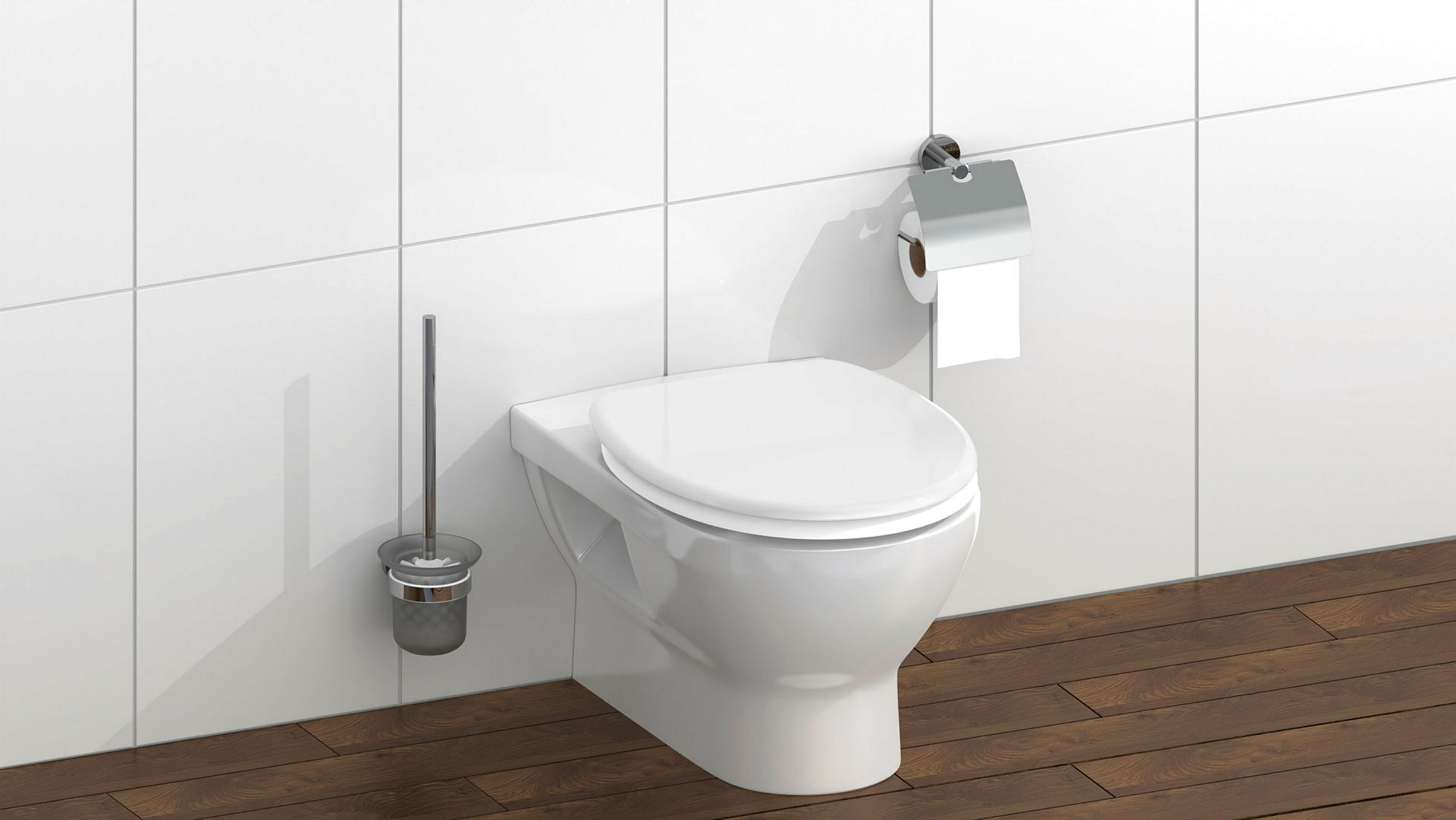 Duroplast WC-Sitz WHITE, mit Absenkautomatik