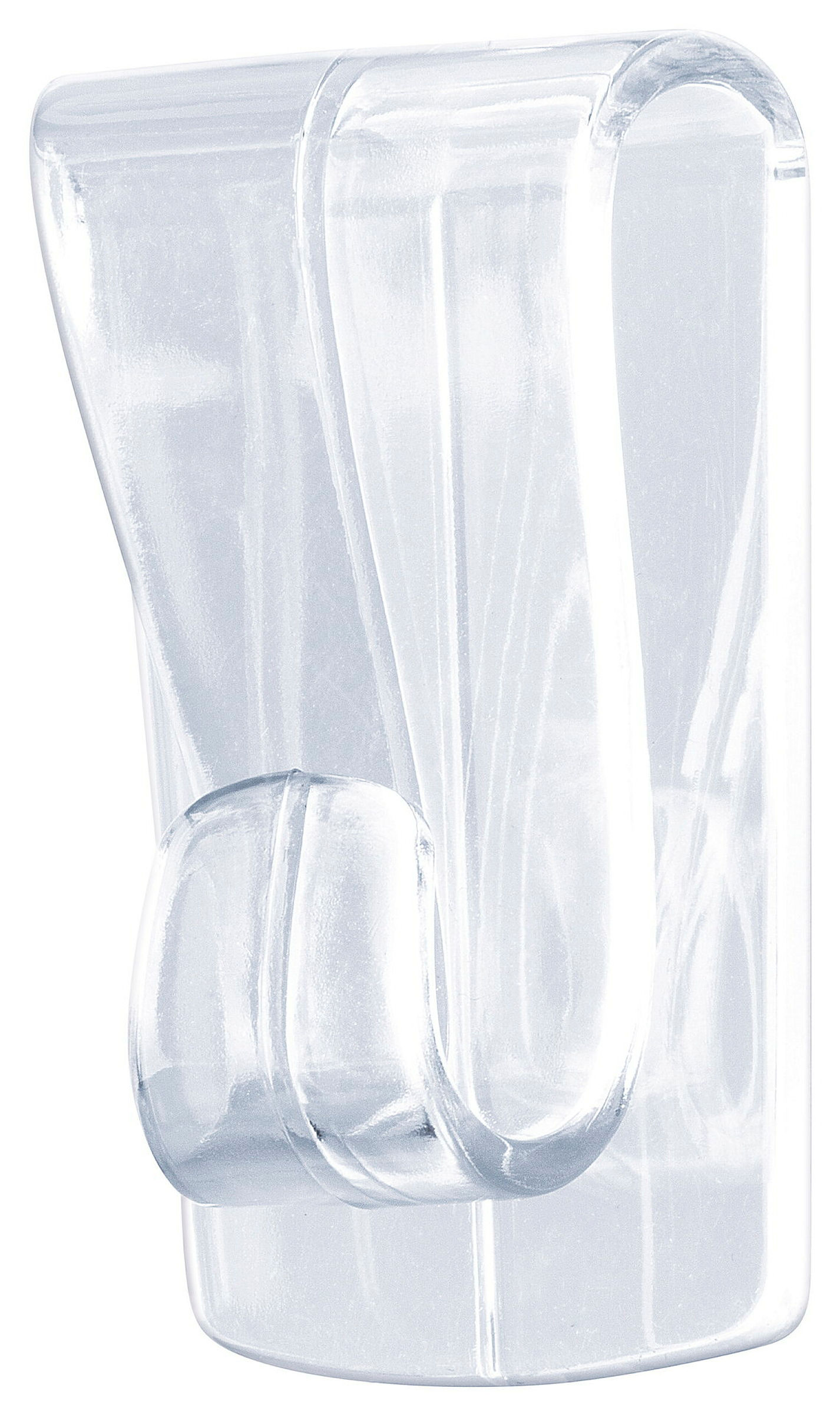 tesa® Powerstrips Deco-Haken, transparent, für max. 1kg, mit 2 Haken