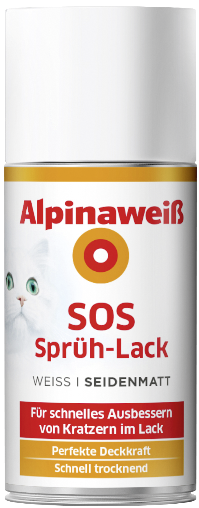 Alpinaweiß SOS Sprüh-Lack 150ml seidenmatt