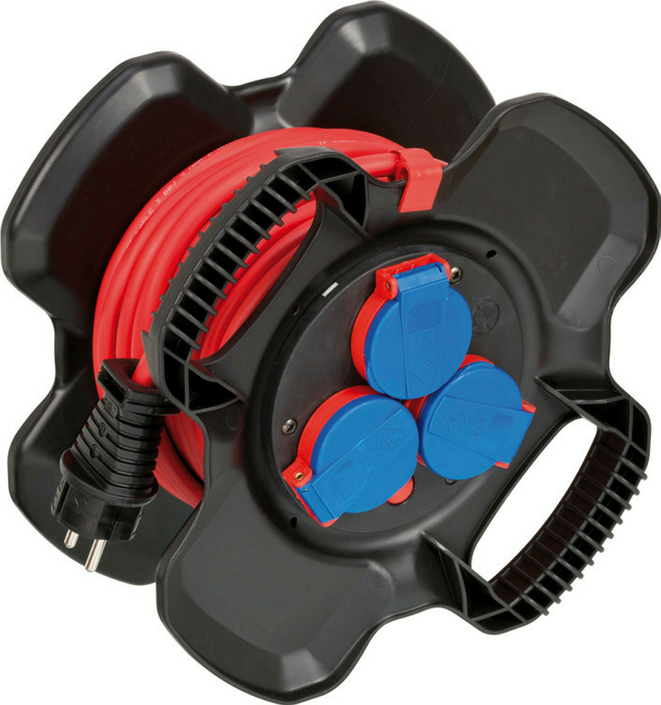 Gummi-KH X-Gum 10m H07RN-F3G1,5 rot, 3fach/Klappd./CN-Thermo IP44
