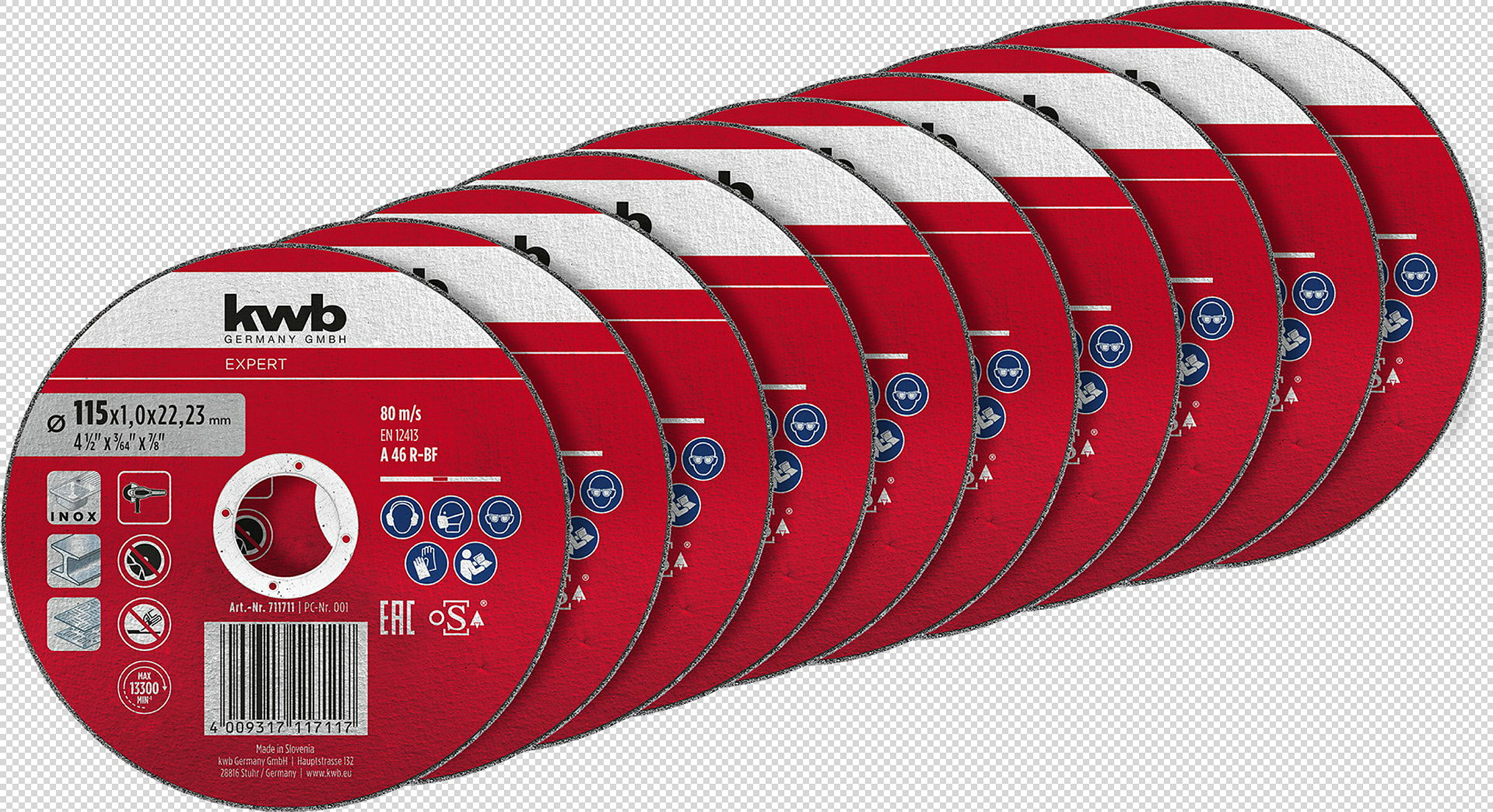 Metalltrennscheiben, extra du nn, Ø 115 mm x 1,0, 10er Sparpack