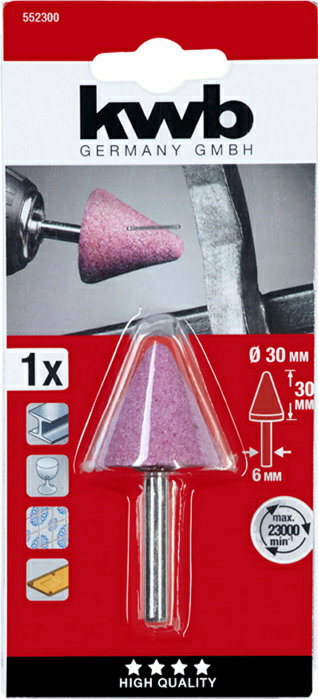 Keramischer Schleifstift, Kegel spitz