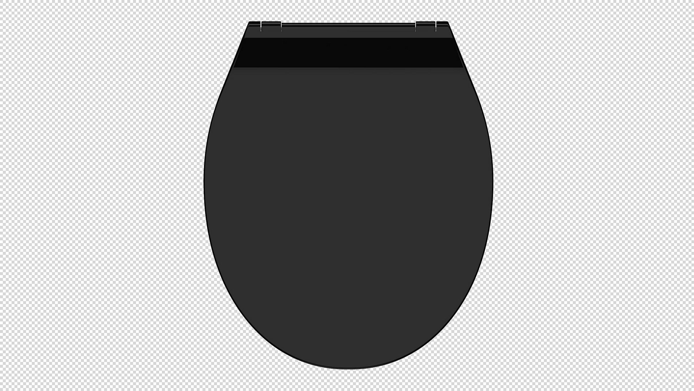 Duroplast WC-Sitz SLIM BLACK, mit Absenkautomatik und Schnellverschluss