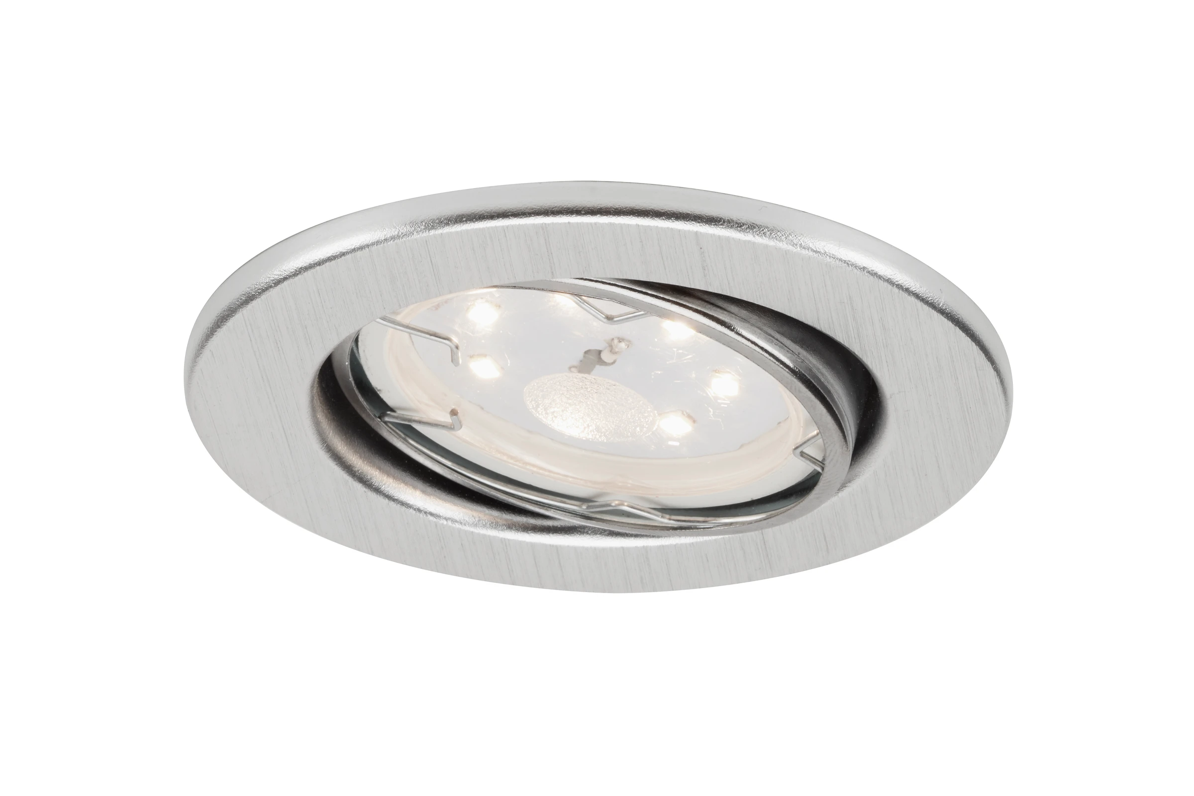 LED Einbauleuchten, alu, 3er-Set,3xLED/GU10/2,9W