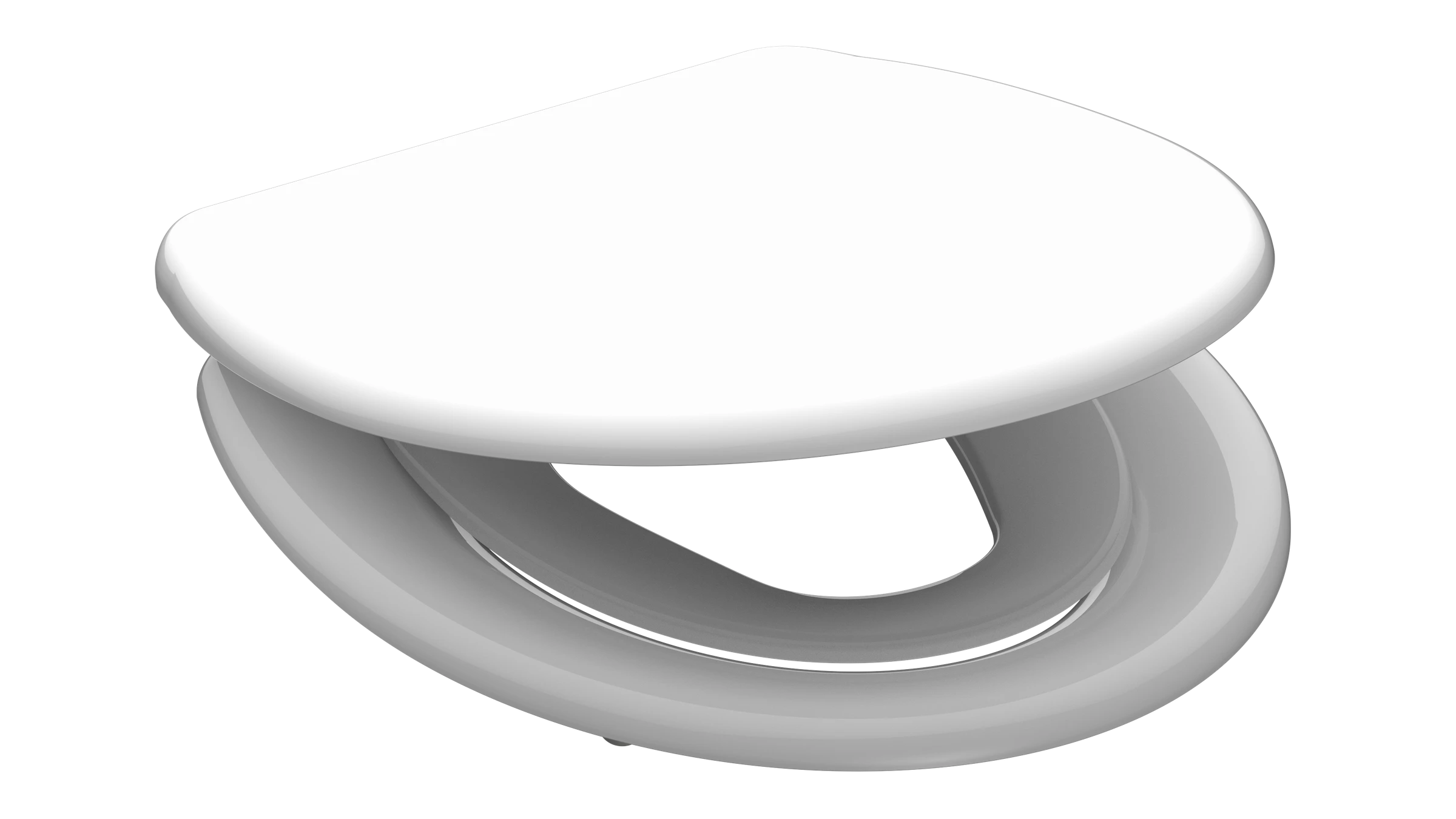 Duroplast WC-Sitz FAMILY WHITE, mit Absenkautomatik und Schnellverschluss