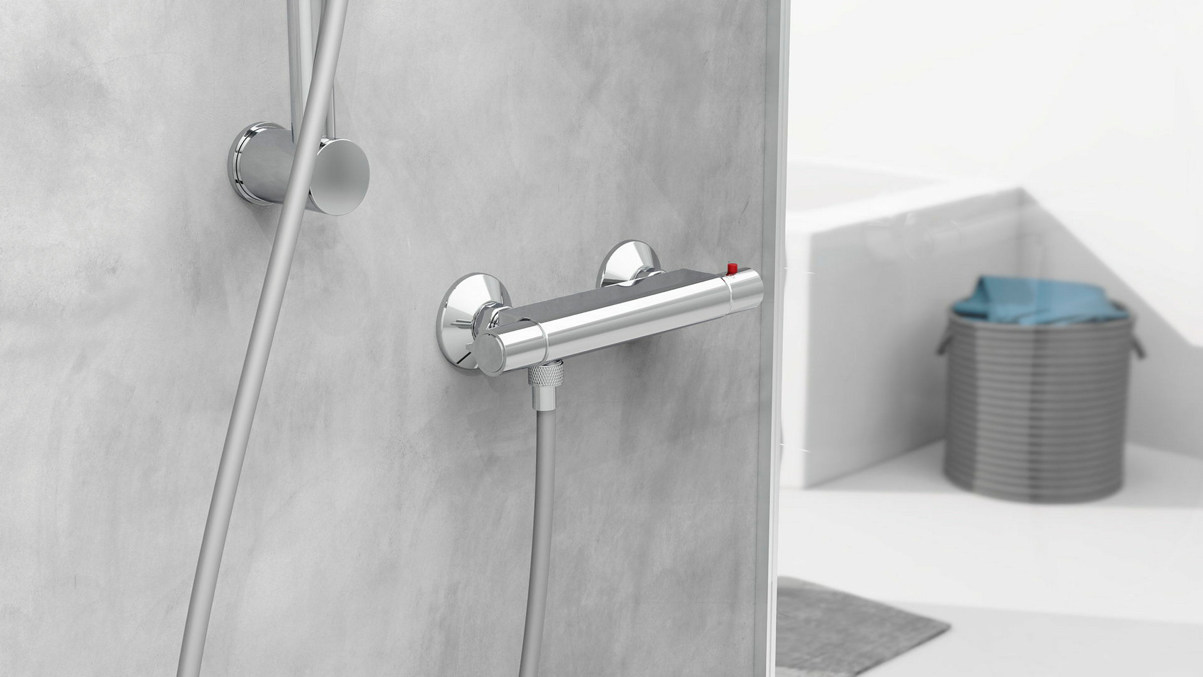 VICO Thermostat Duscharmatur, Chrom