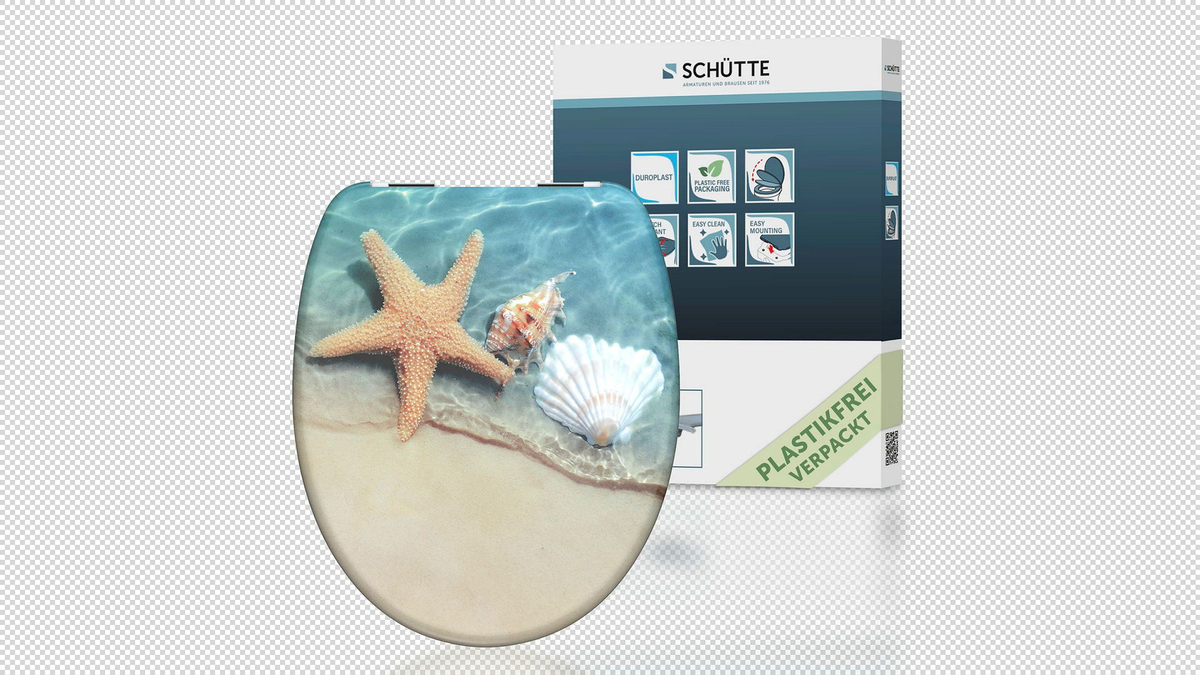 Duroplast WC-Sitz BEACH, mit Absenkautomatik