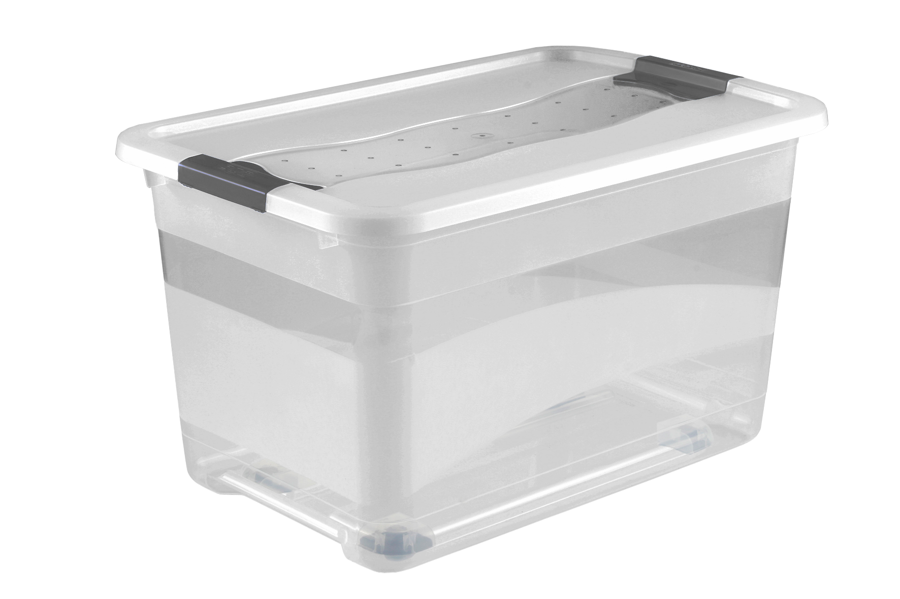 keeeper Aufbewahrungsbox, 59,5 x 39,5 x 35 cm, 52 l, Konrad, Transparent