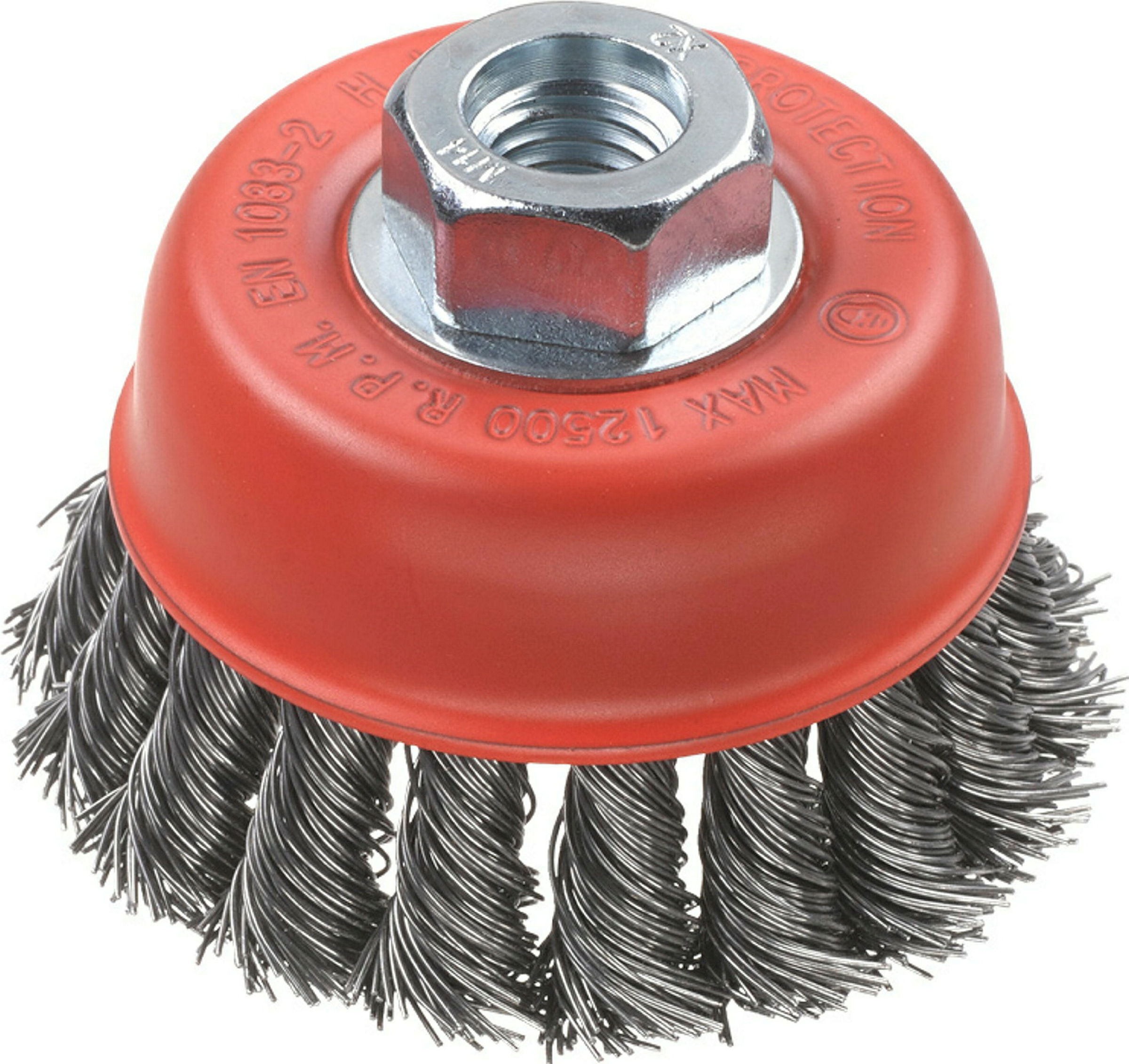 AGGRESSO-FLEX® Topfbu rste, HSS Stahldraht, gezopft, Ø 66 mm