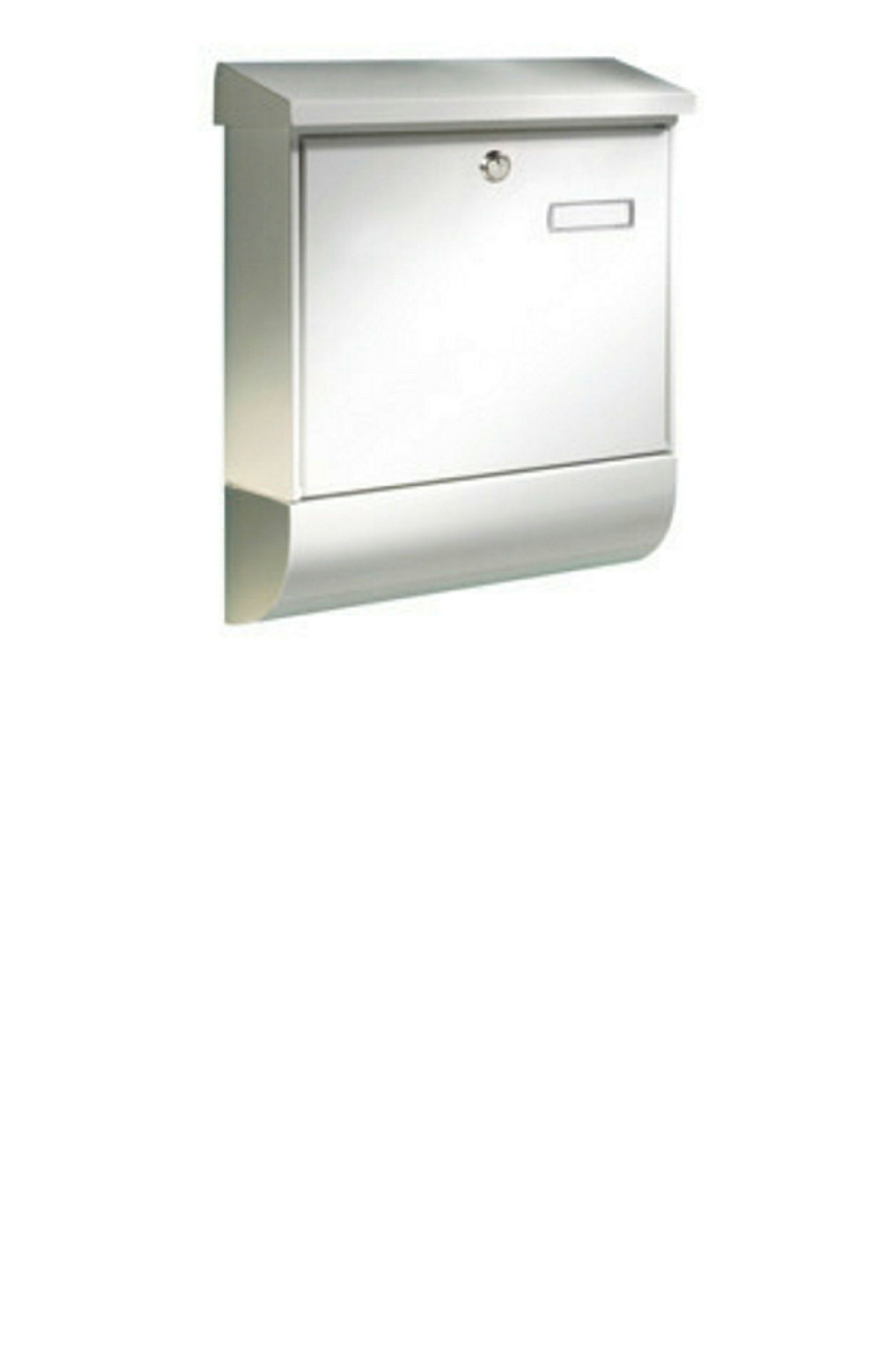 Briefkasten-Set Stahl-lack. Vario 86720W weiss