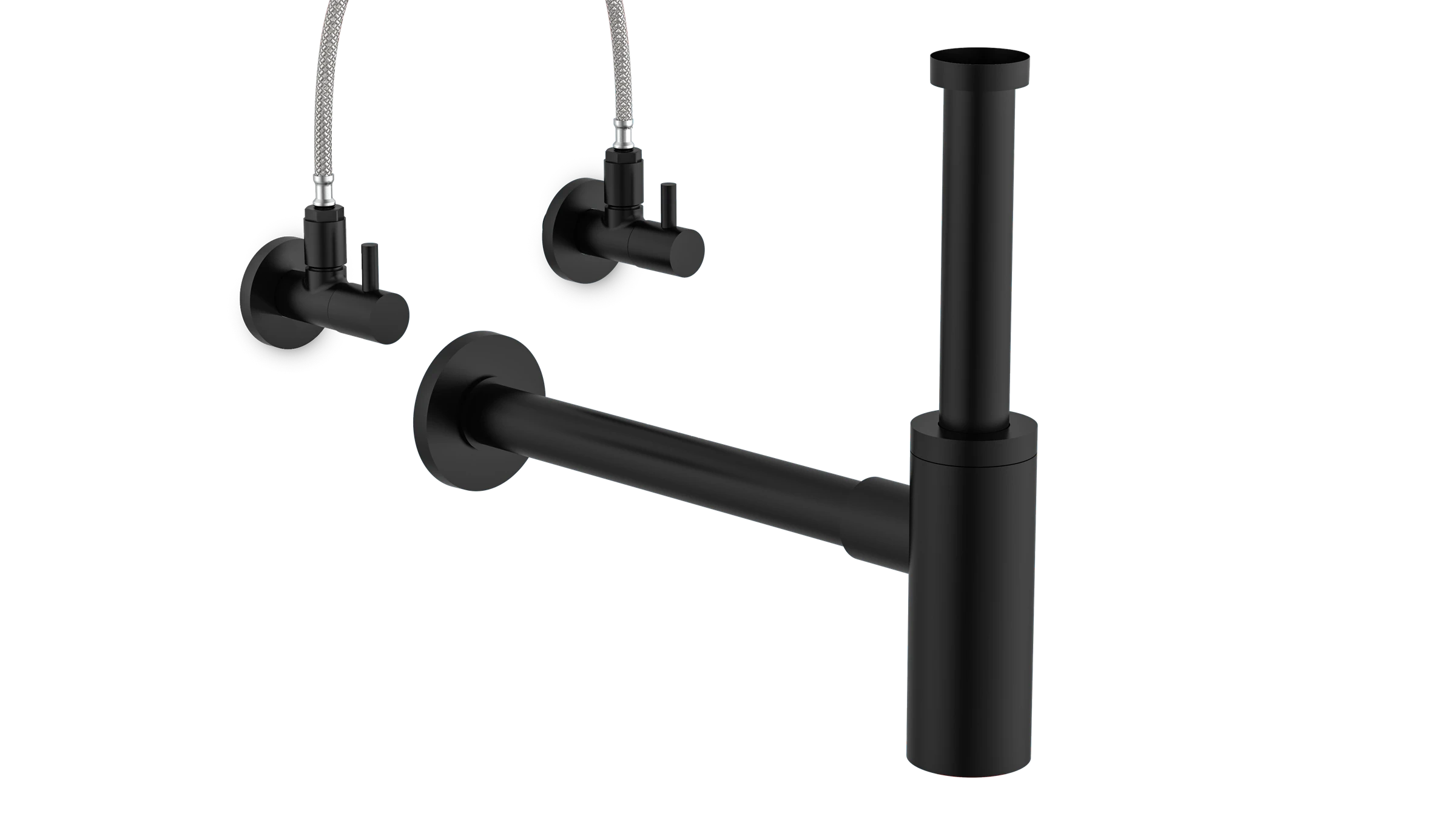 Design-Flaschensiphon, Schwarz, 1 1/4'' x 32 mm