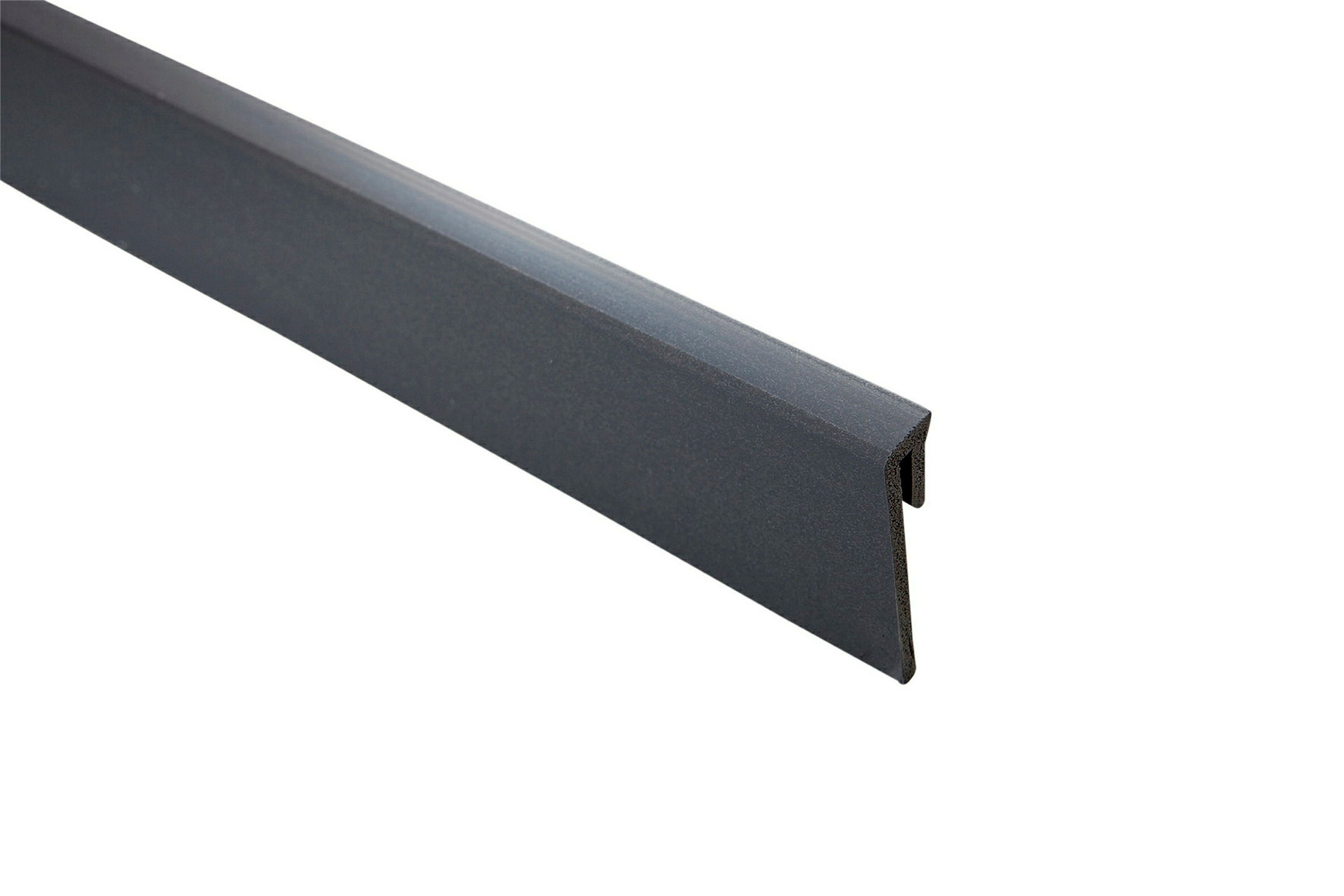 Classic Fußleiste # 5076, 14x60mm, komplett mit Clips, anthrazit