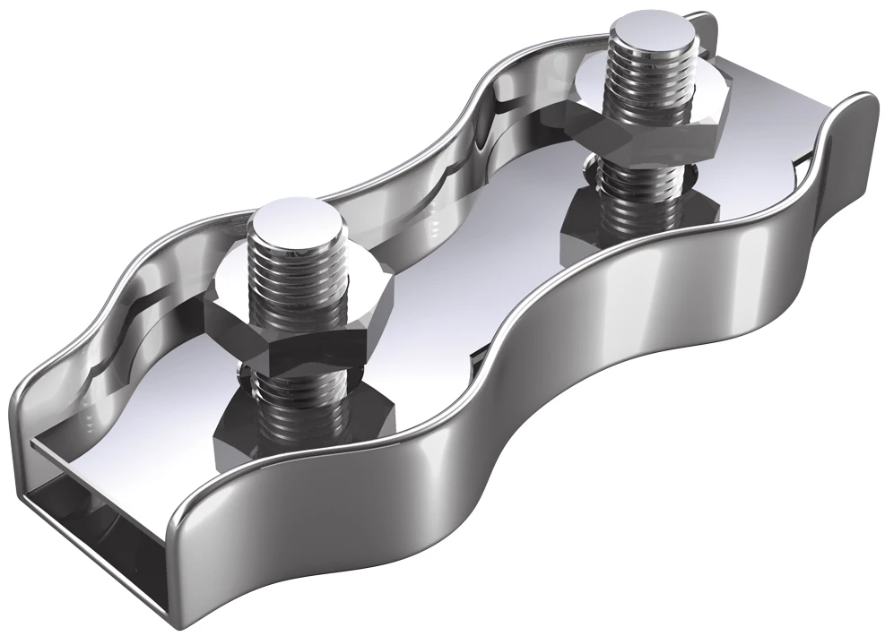 Duplex Drahtseilklemme aus Edelstahl (SB-Box) für 4 mm Seil