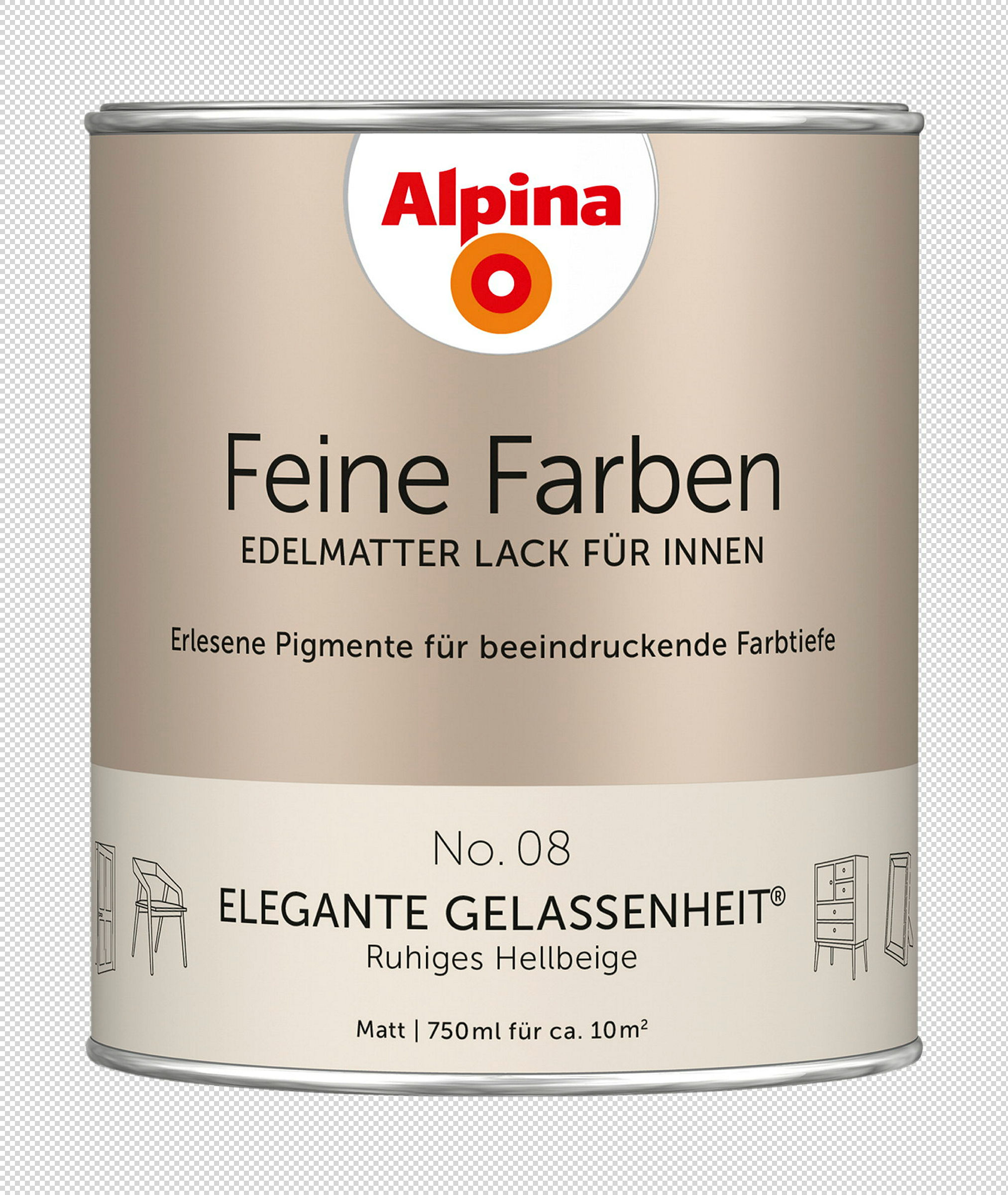 Alpina Feine Farben Lack No. 08 Elegante Gelassenheit® edelmatt 750ml
