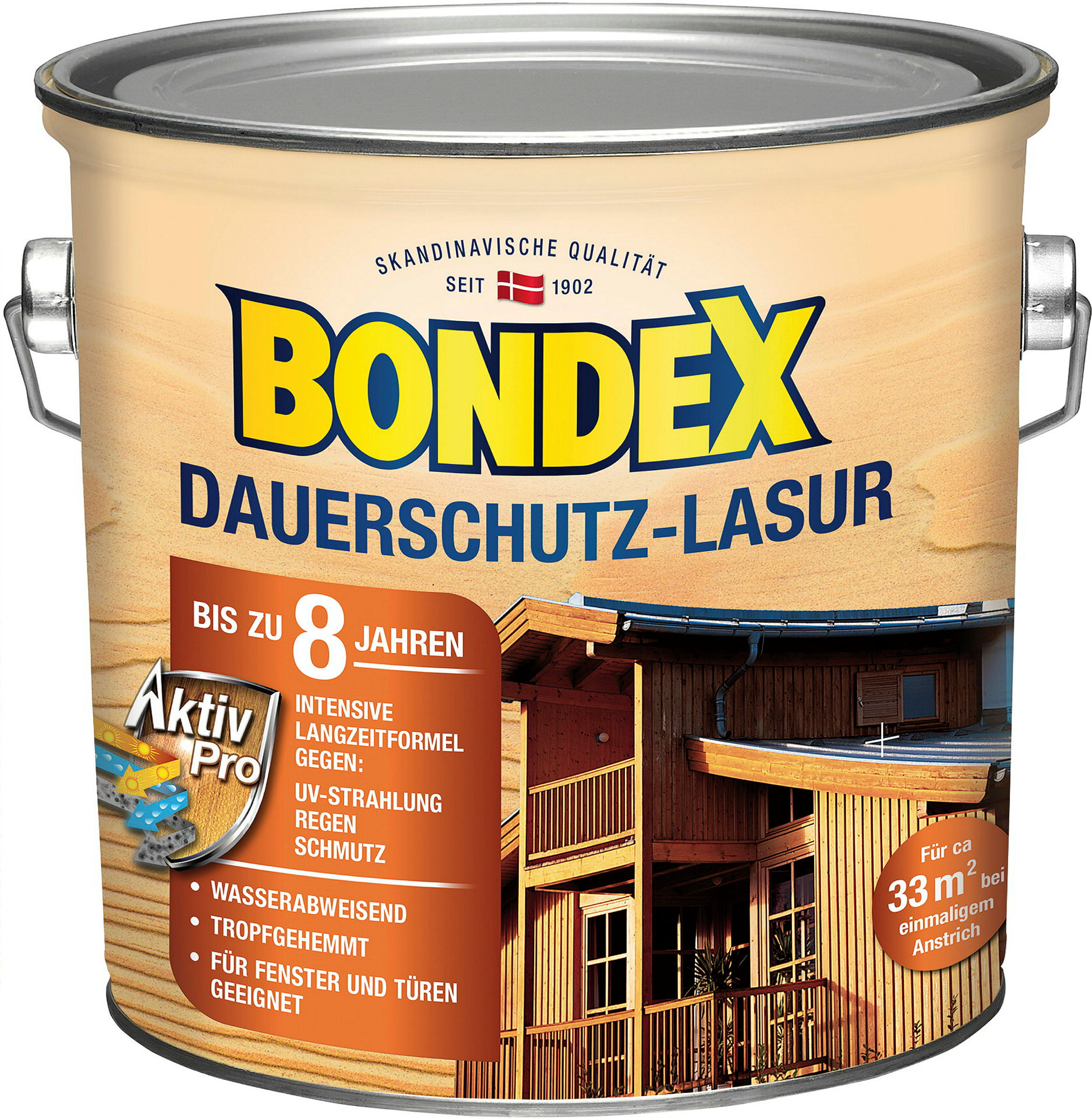 BONDEX Dauerschutz-Lasur Eiche Hell 2,50l