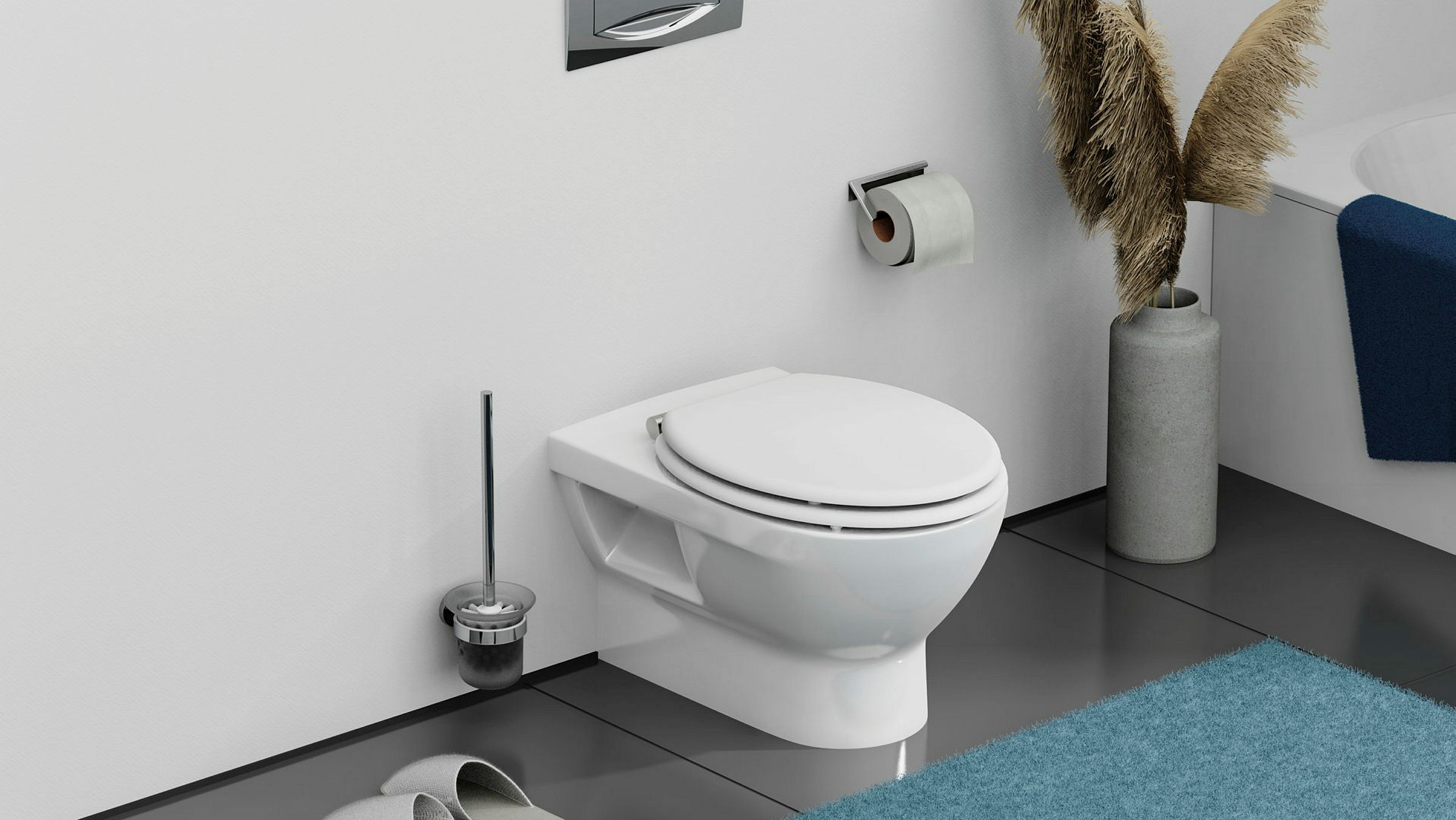 Holzkern WC-Sitz WHITE, mit Absenkautomatik