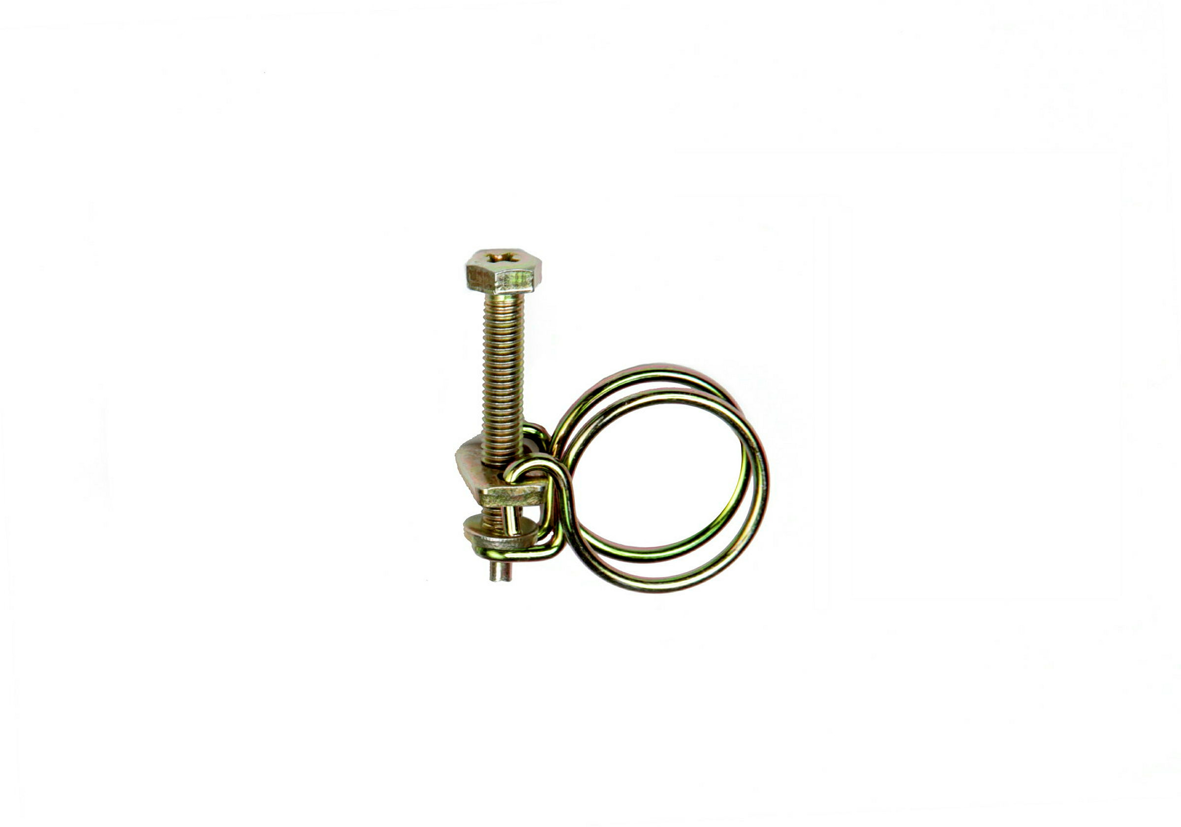 Spiralschlauchklemmen 2er-Set, Doppeldraht, Drahtdurch. 2,5 mm, verstellbar
