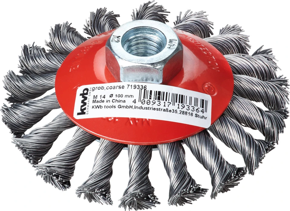 AGGRESSO-FLEX® Kegelbürste, HSS Stahldraht, gezopft, ø 100 mm