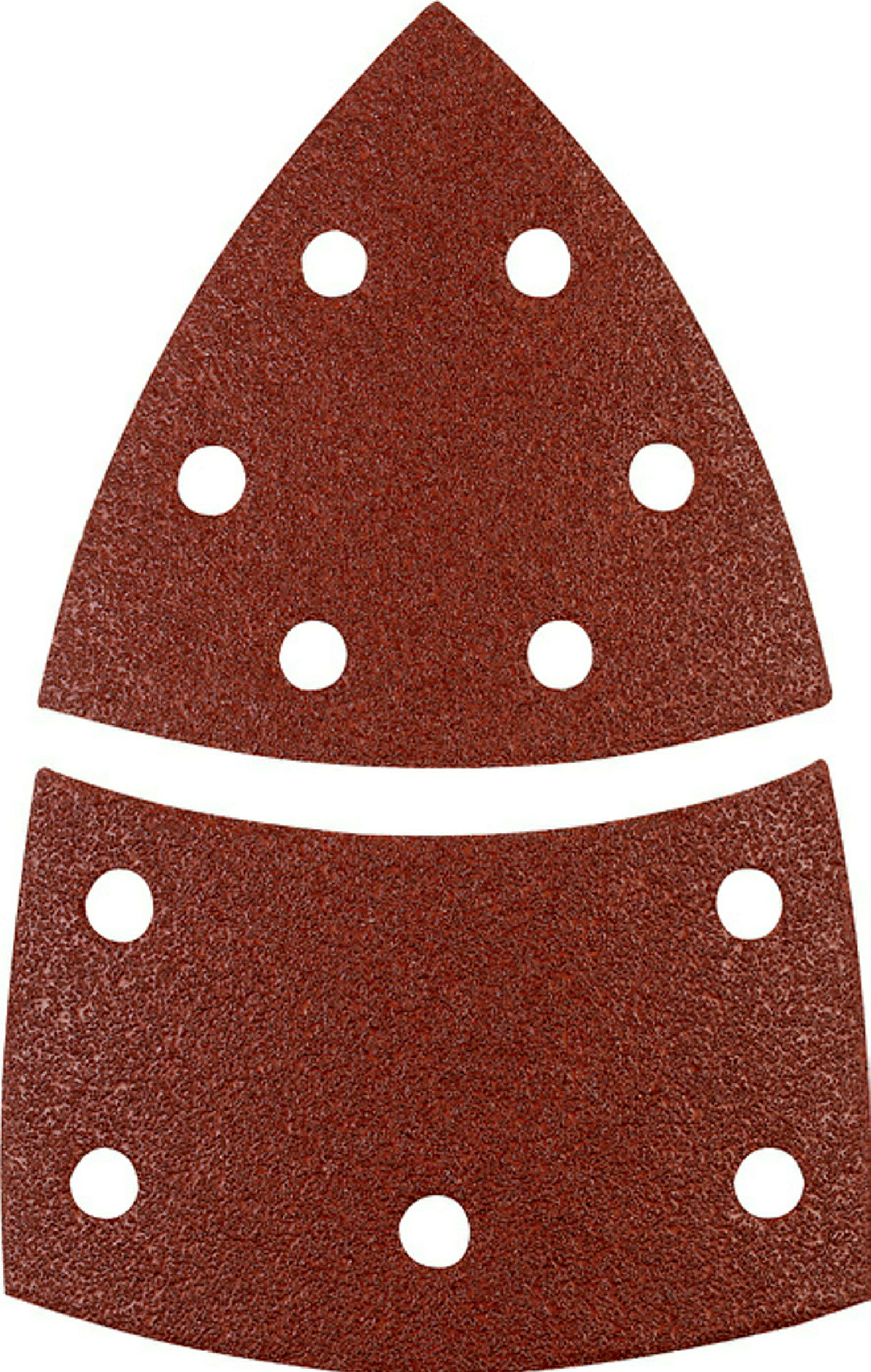 Haft-Schleifdreiecke, HOLZ & METALL, Edelkorund, 100 x 62, 93 mm, K 180
