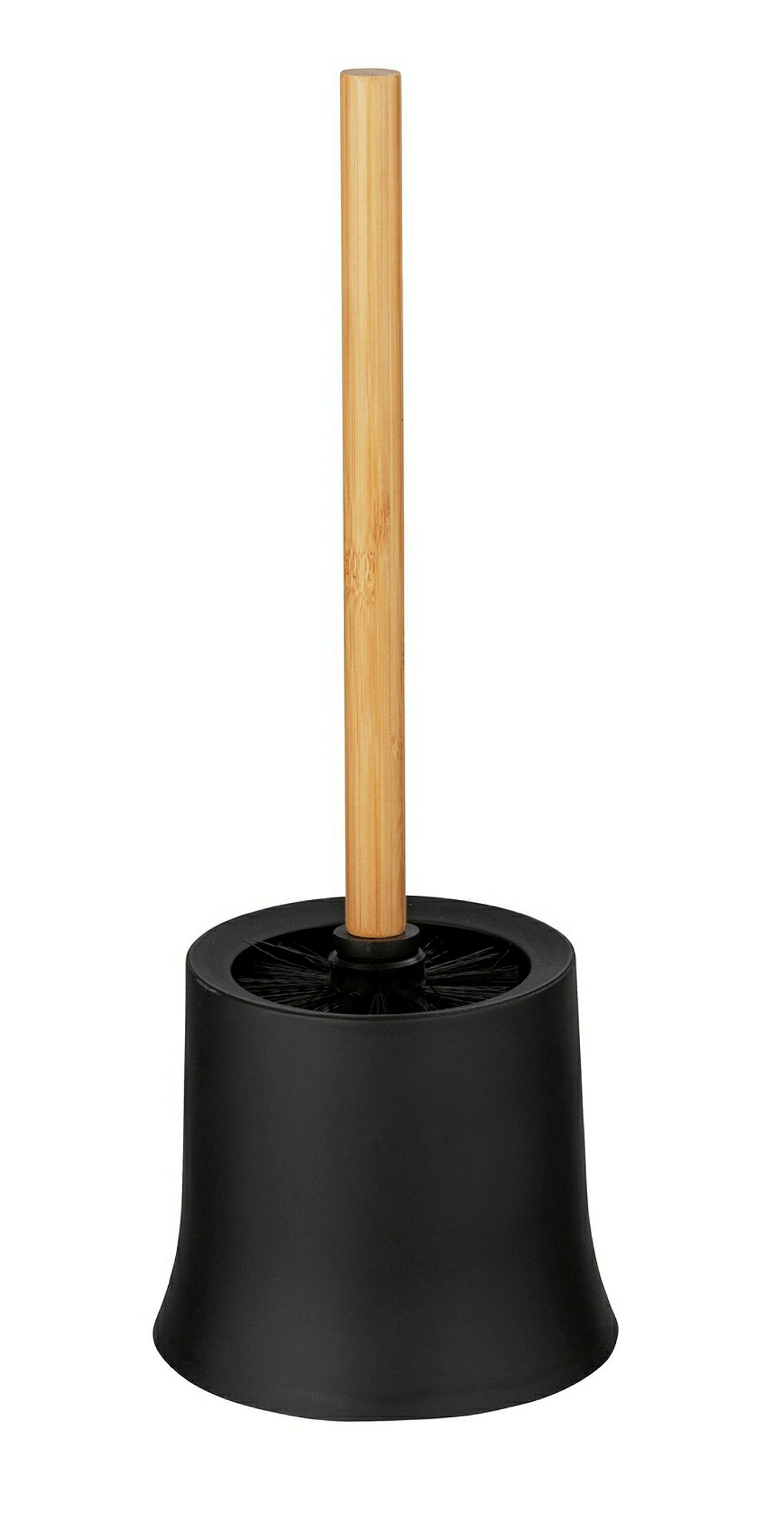WC-Garnitur Mod. Basic, schwarz/bambus