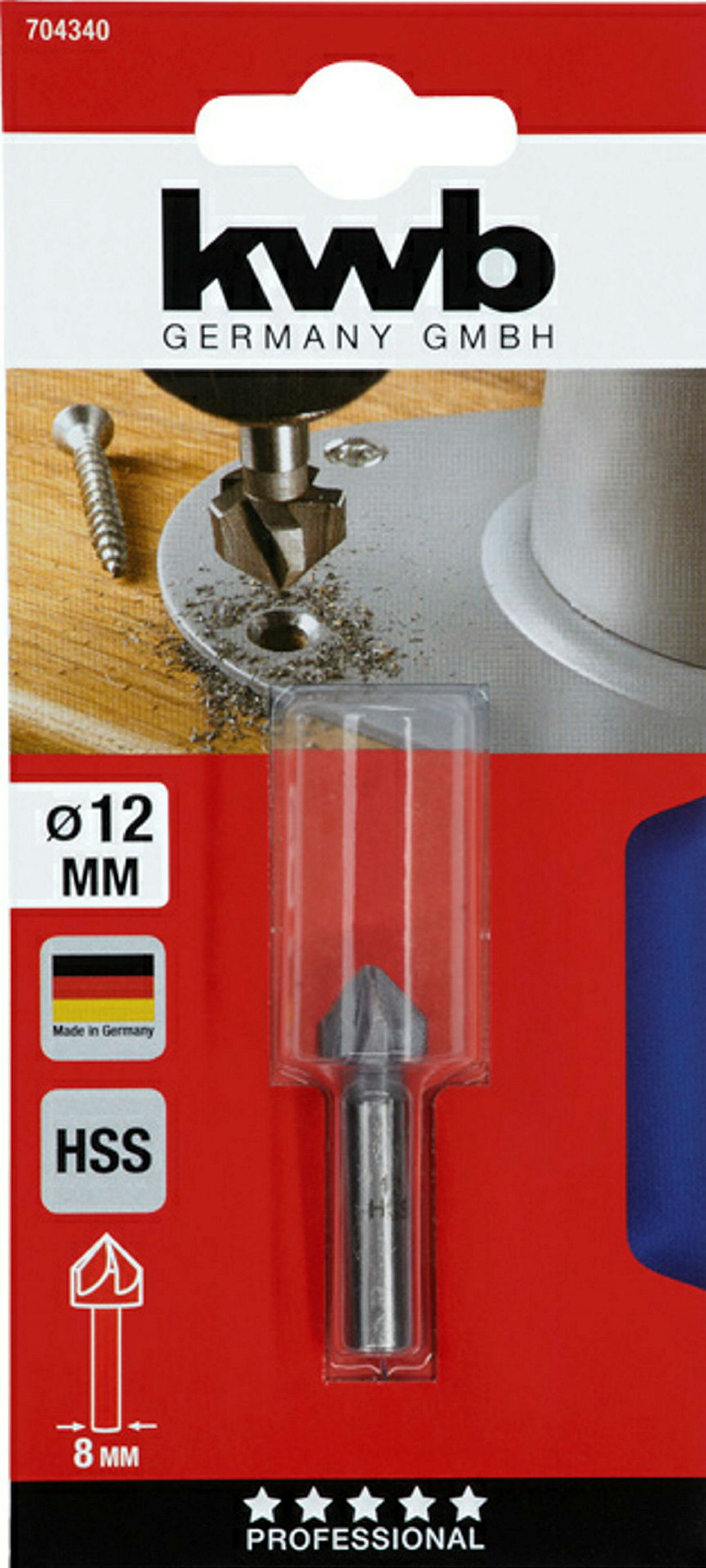Senker HSS, Ø 12 mm