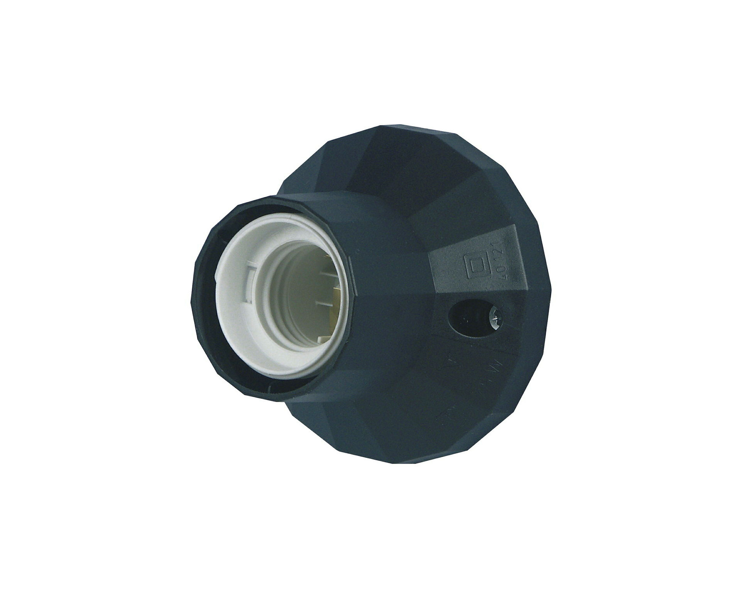Wand- und Deckenfassung 75W sw