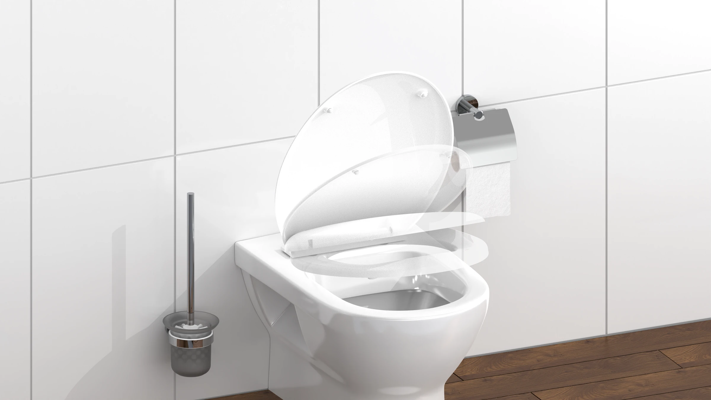 Duroplast WC-Sitz, mit Absenkautomatik