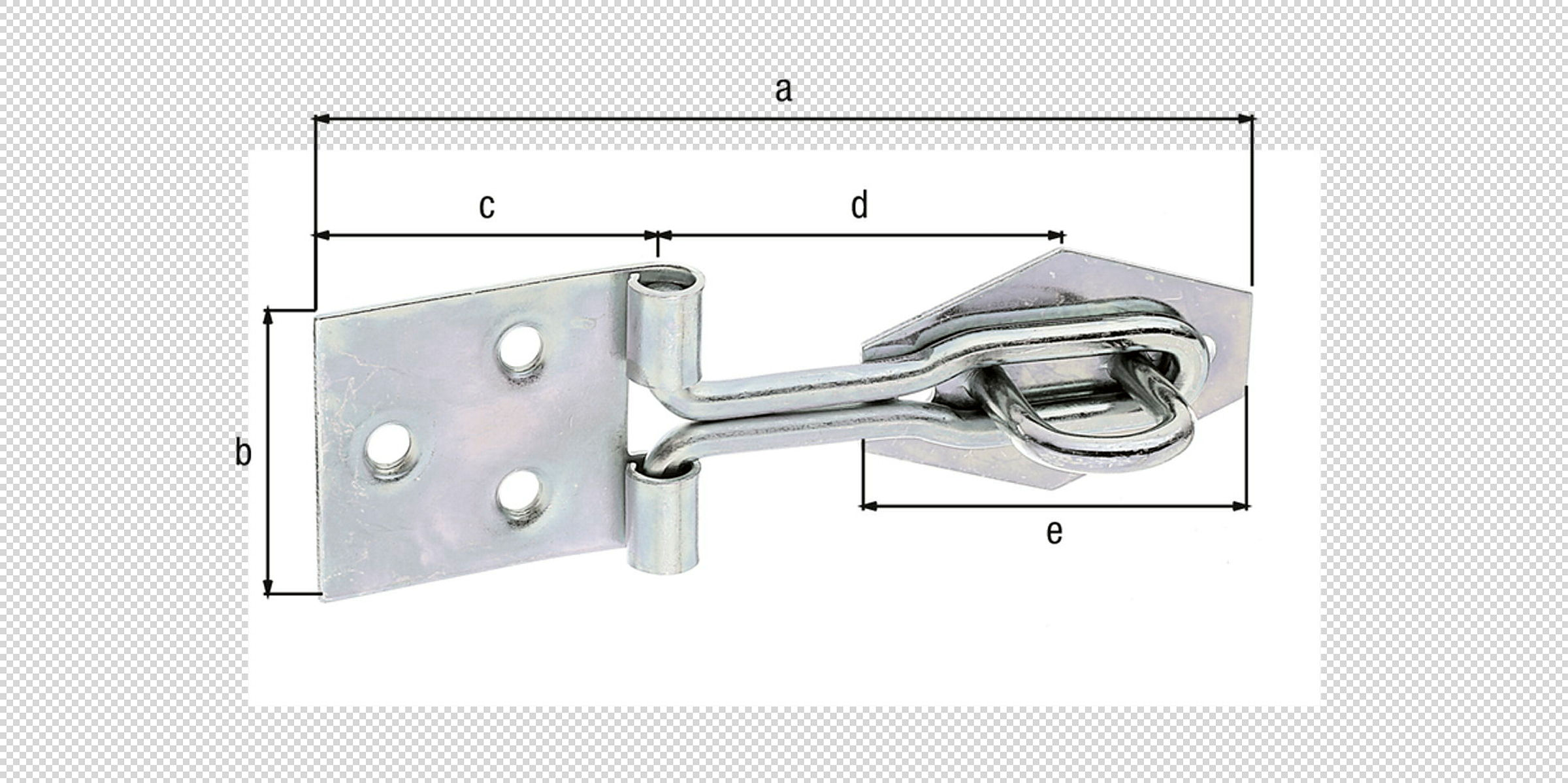 Überfalle mit Schlaufe aus gerolltem Draht 94x32x34 verzinkt