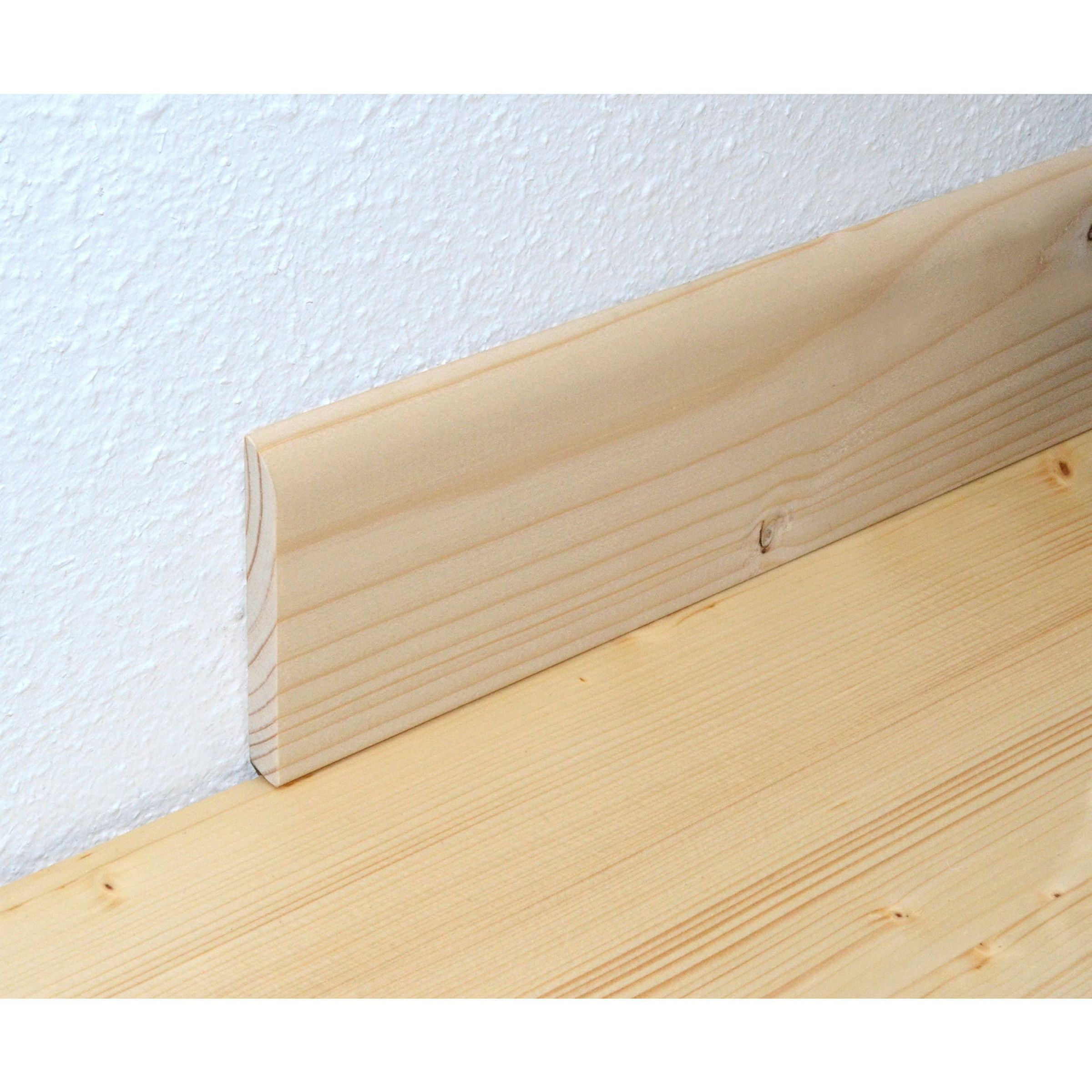 Sockelleiste 10x70x2400mm, Fichte/Kiefer astig roh