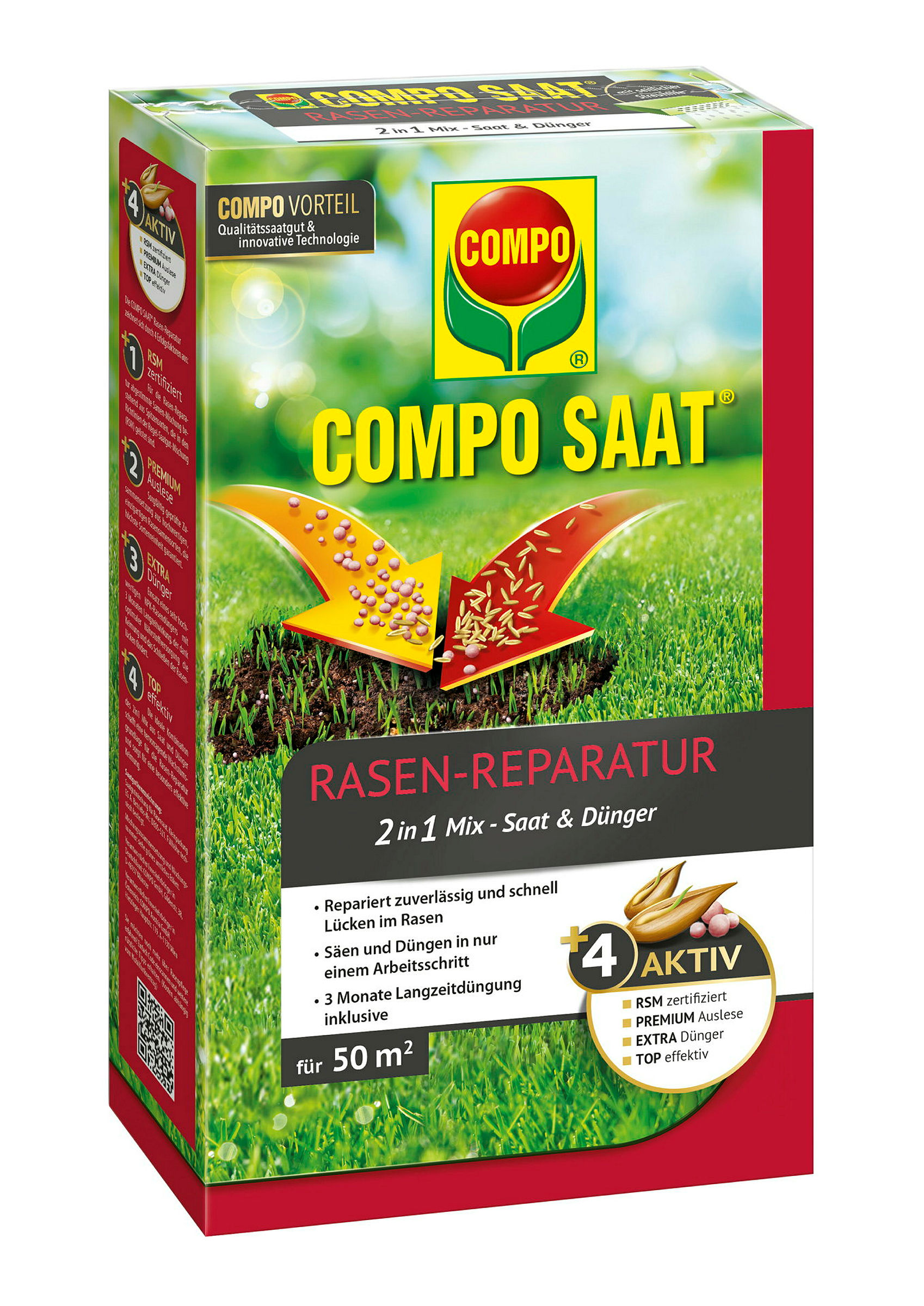 COMPO RasenReparaturMix Samen&Dünger, 1,2 kg