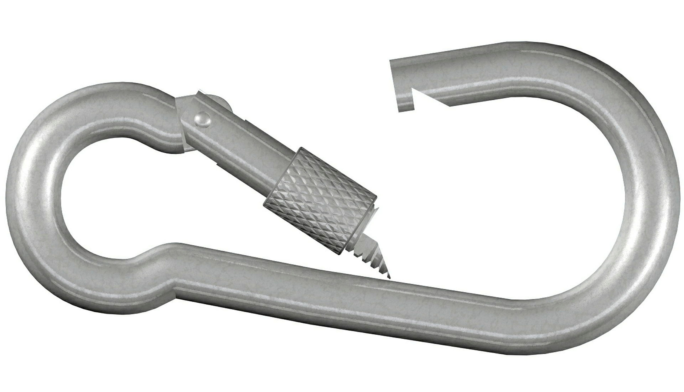 Karabinerhaken mit Schraube (SB-Box), 8 mm, Tragkr. 200 kg