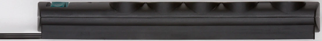 PRIMERA-LINE 10fach schwarz *DE* 2m H05VV-F3G15 - DUO mit 2 Schalter