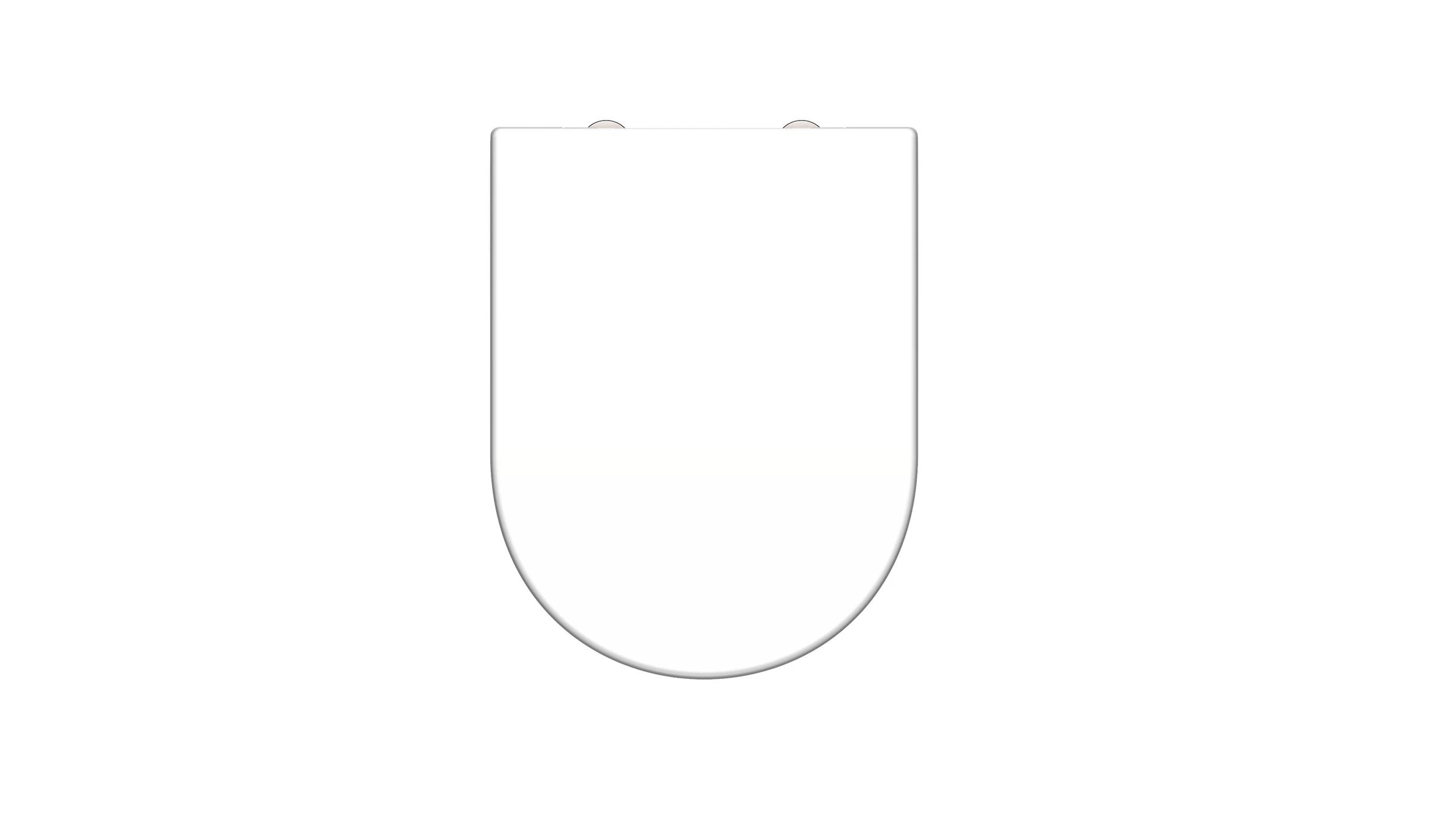 Duroplast WC-Sitz D-Form WHITE, mit Absenkautomatik und Schnellverschluss
