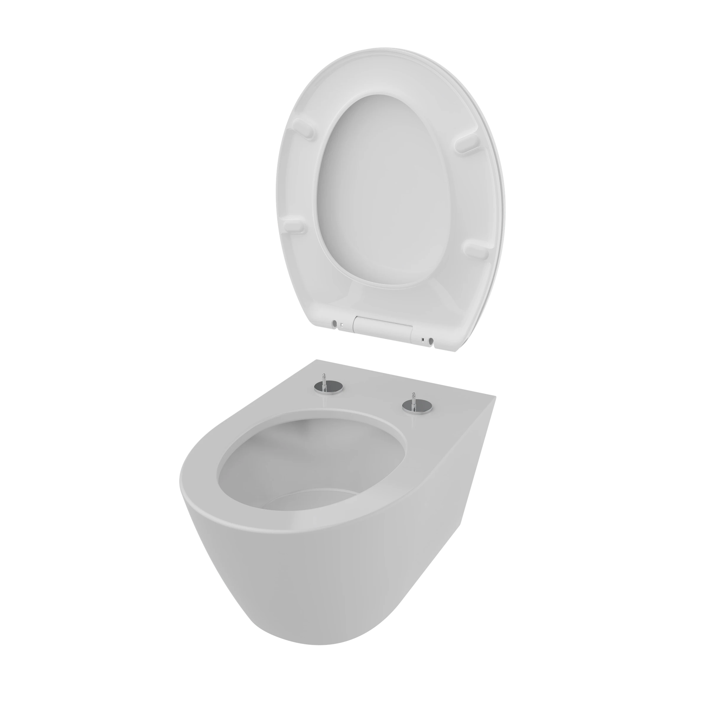 Duroplast WC-Sitz WHITE, mit Absenkautomatik und Schnellverschluss