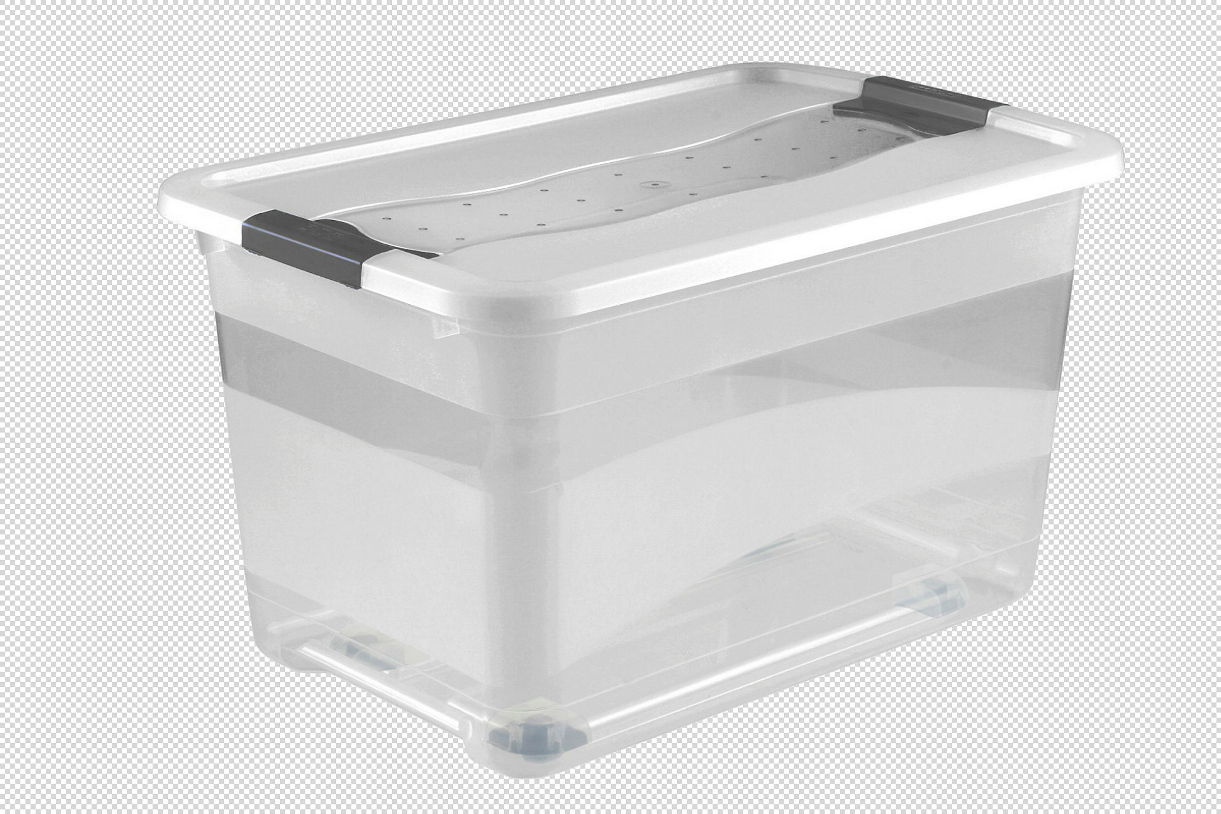 keeeper Aufbewahrungsbox, 59,5 x 39,5 x 35 cm, 52 l, Konrad, Transparent