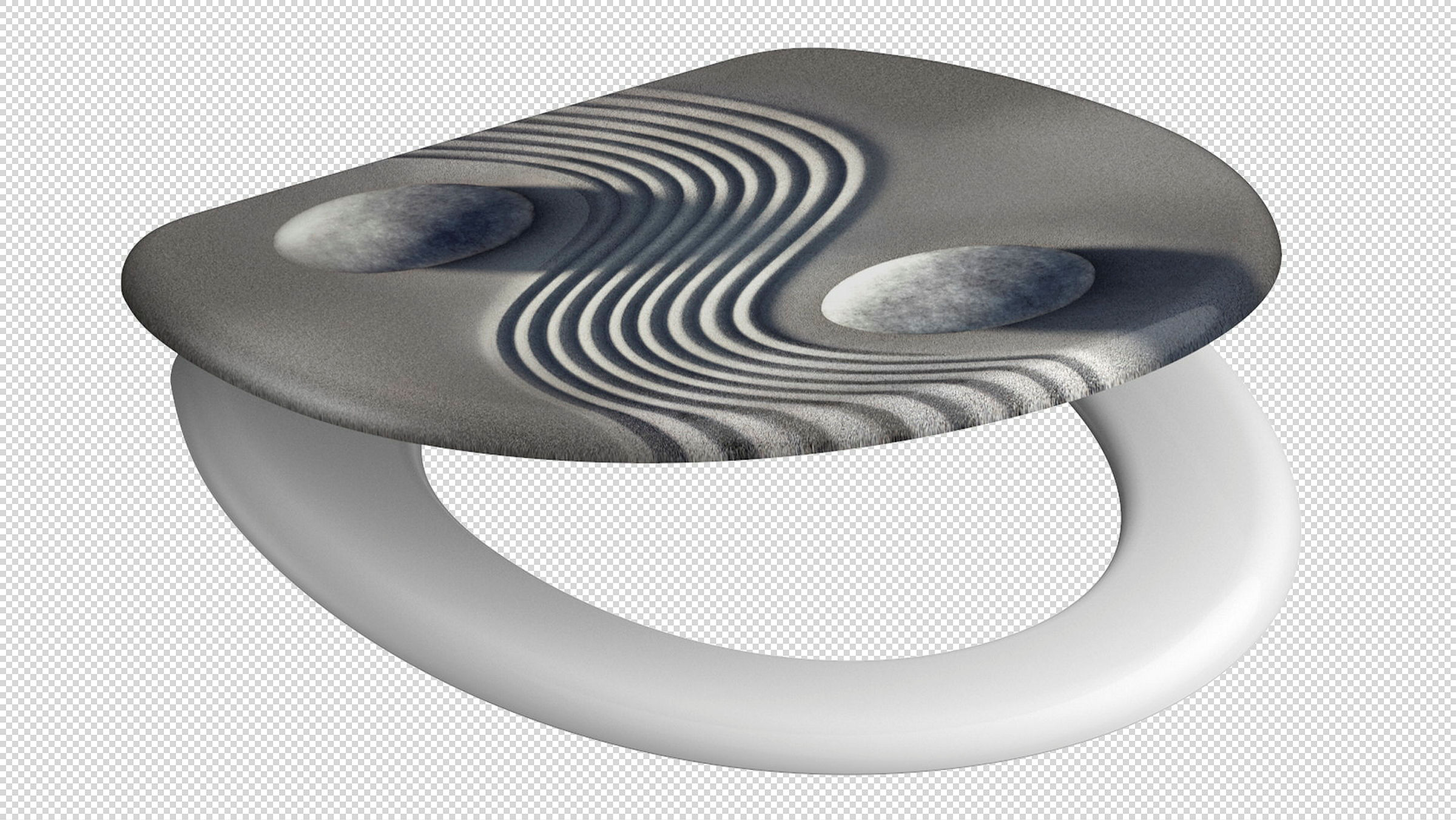 Duroplast WC-Sitz YING&YANG, mit Absenkautomatik