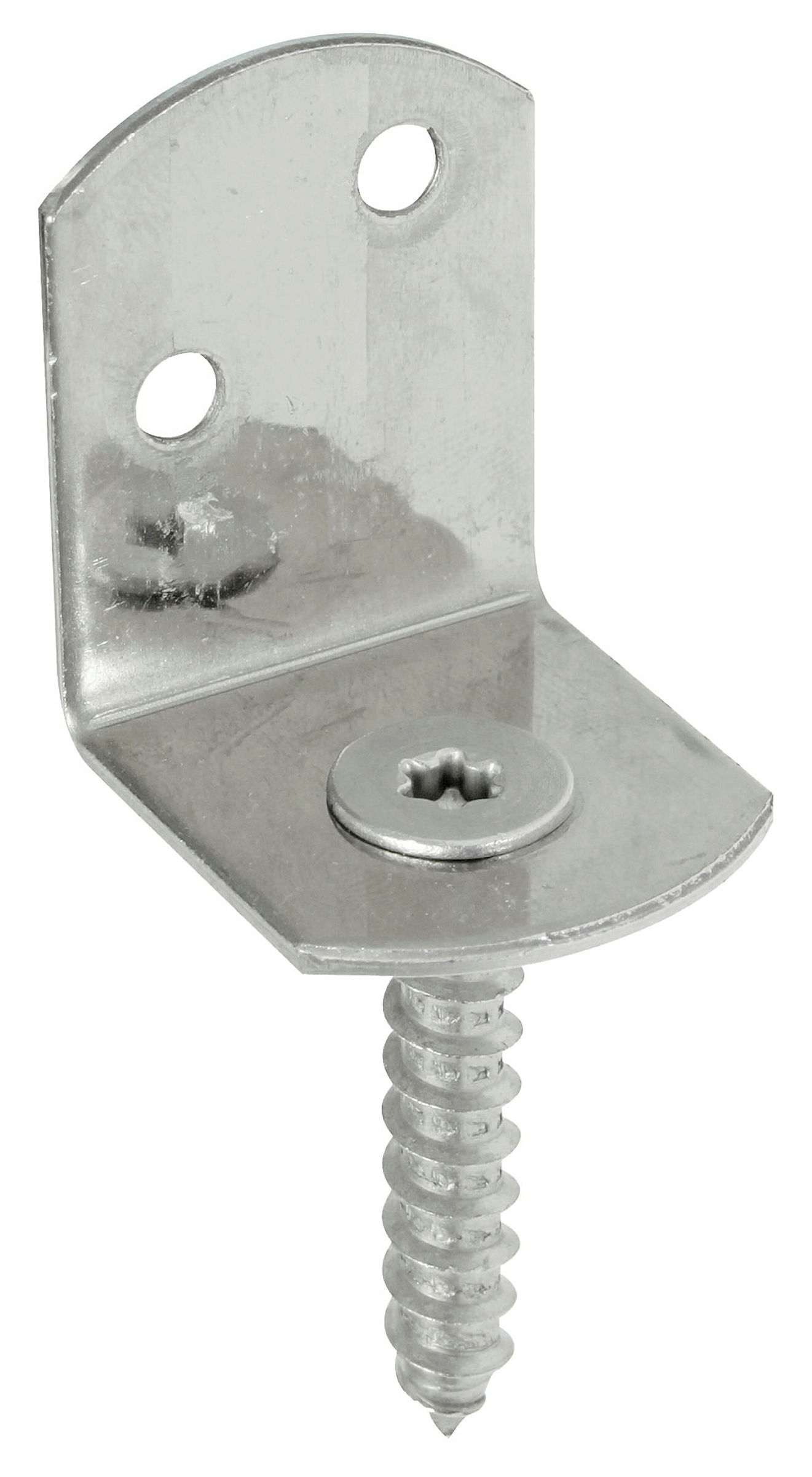 Flechtzaunhalter L-Form 83x30 50 Stück Edelstahl