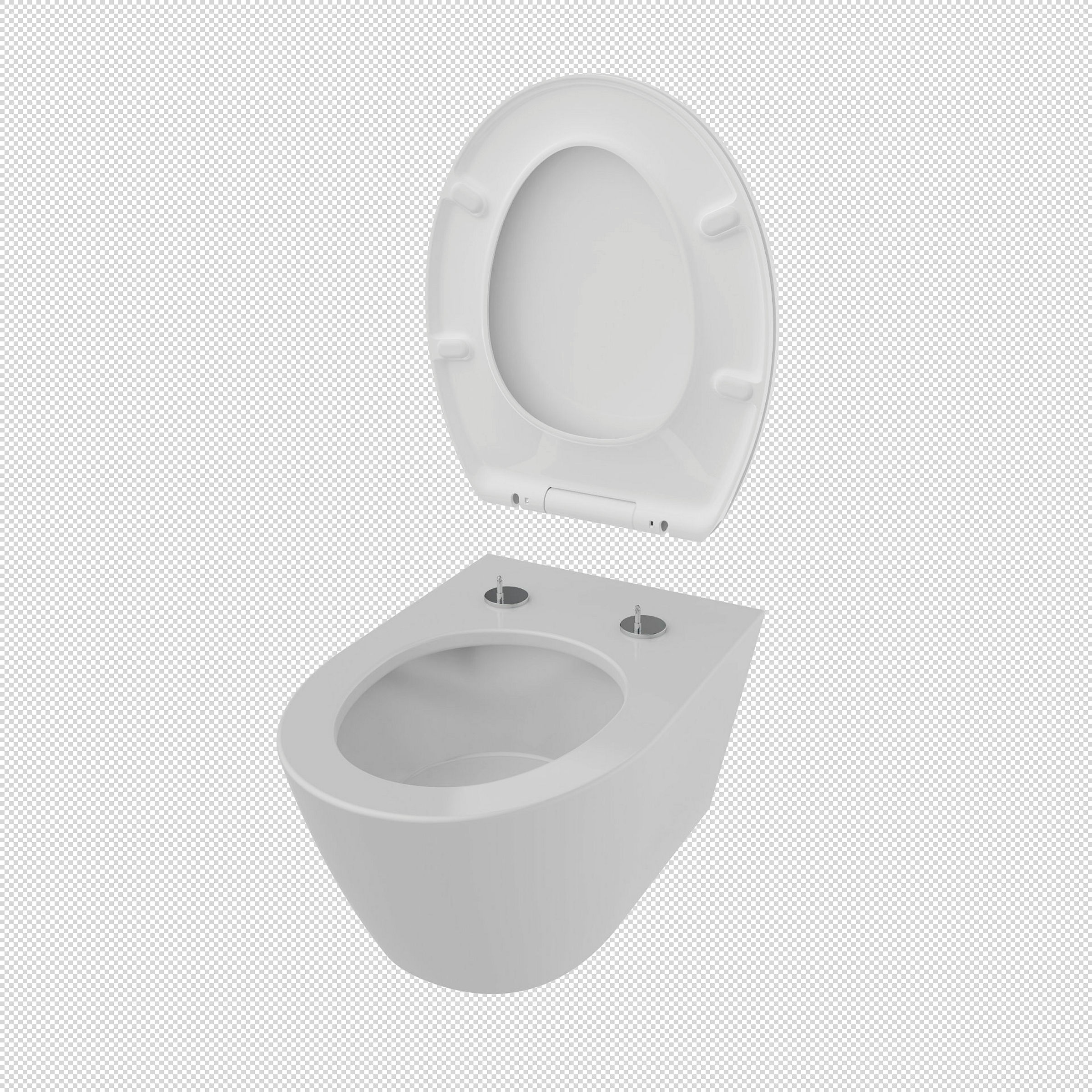 Duroplast WC-Sitz WHITE, mit Absenkautomatik und Schnellverschluss