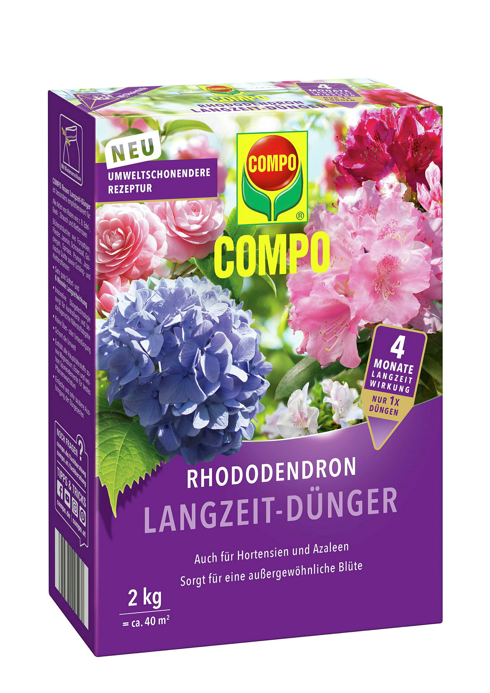 COMPO Rhododendron Langzeit-Dünger, 2 kg