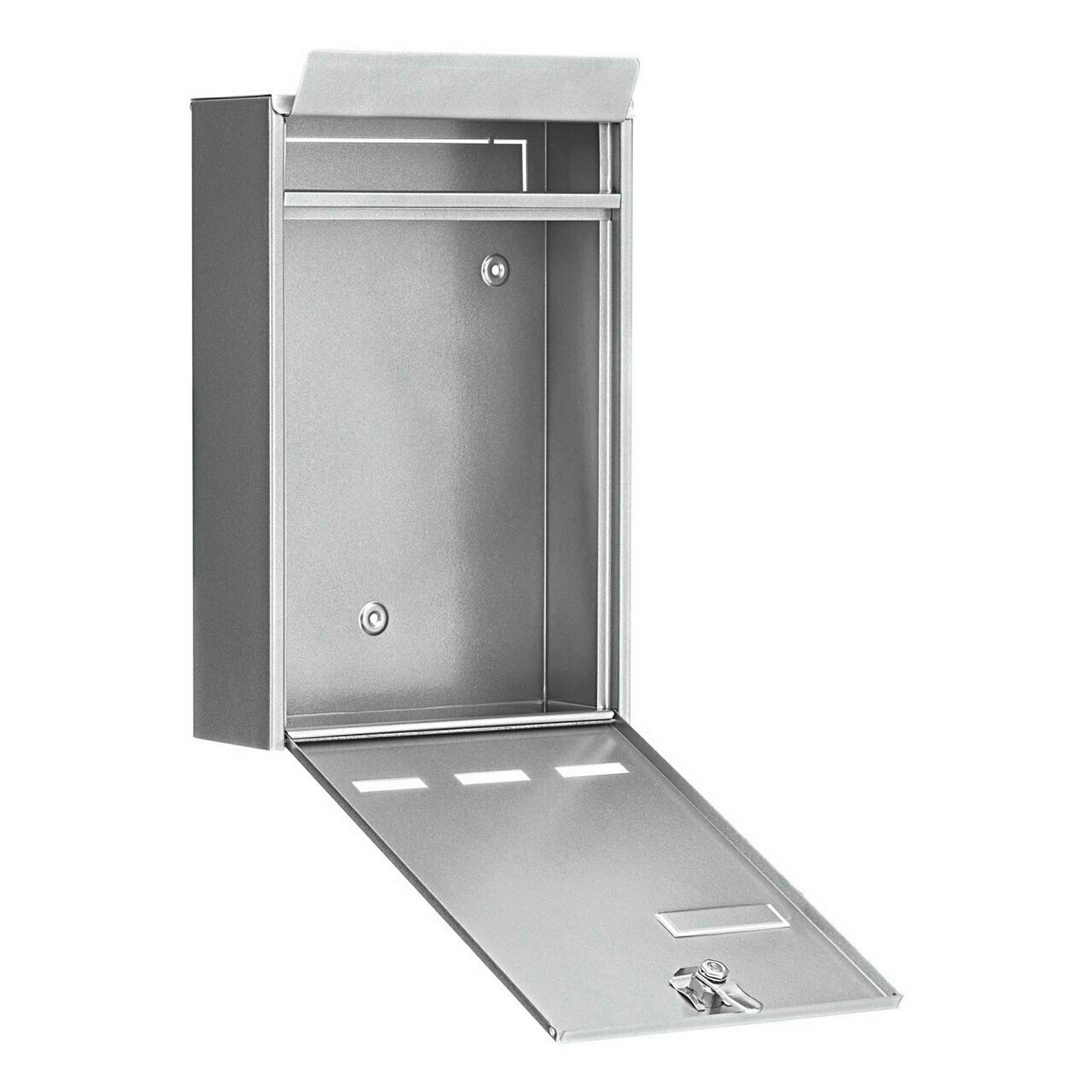 Briefkasten Stahl-lackiert Pocket 5871 Si silber