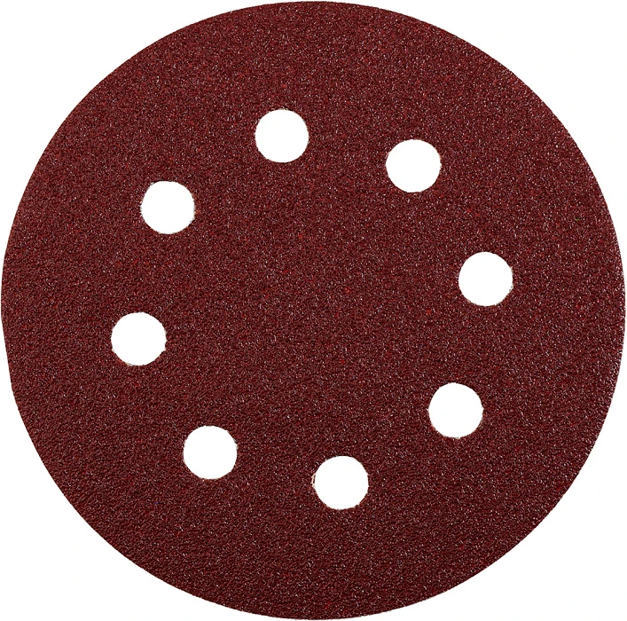 Haft-Schleifscheiben, HOLZ & METALL, Edelkorund, Ø 125 mm, gelocht, K 240