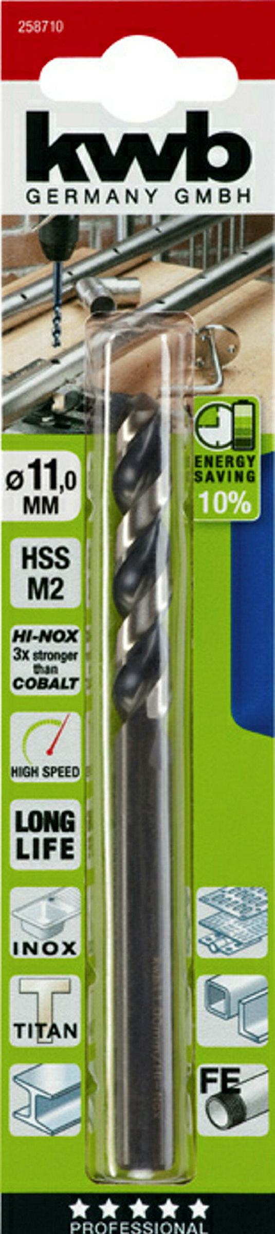 HI-NOX HSS M2 Metallbohrer, ø 11.0 mm